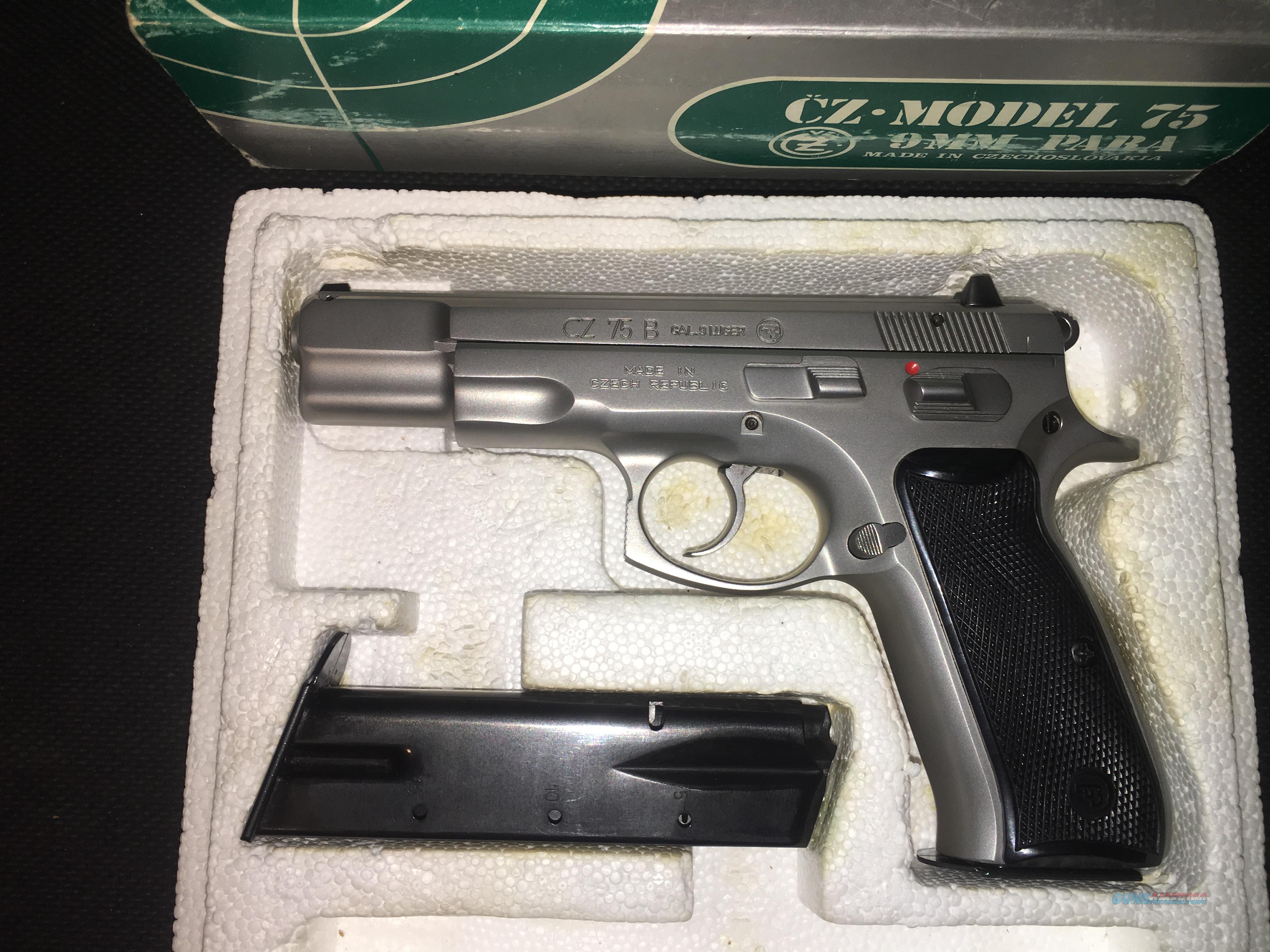 CZ 75B...9MM MATTE STAINLESS STEEL/... For Sale At Gunsamerica.com ...