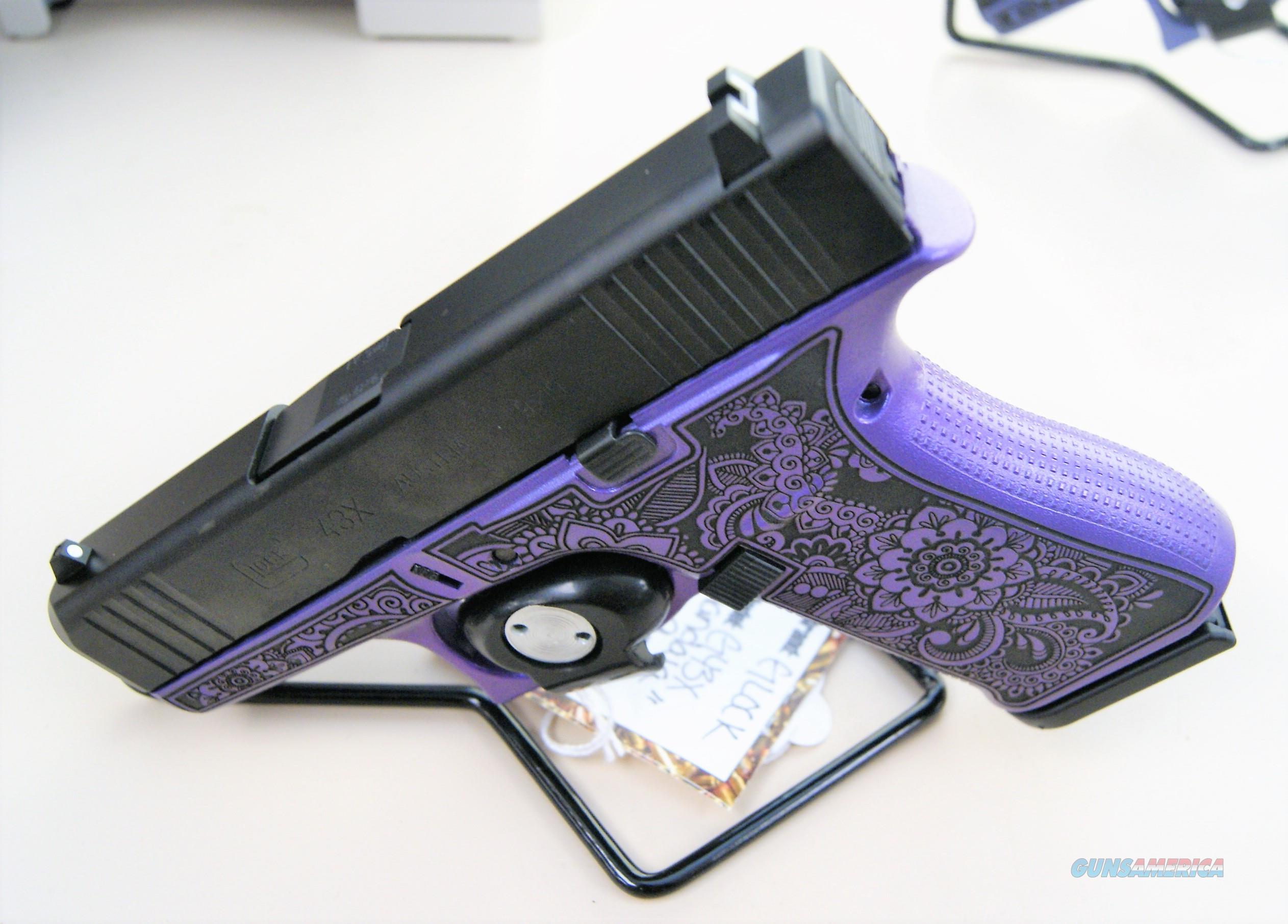 Glock 43x Purple Pearl Custom 9mm P For Sale At