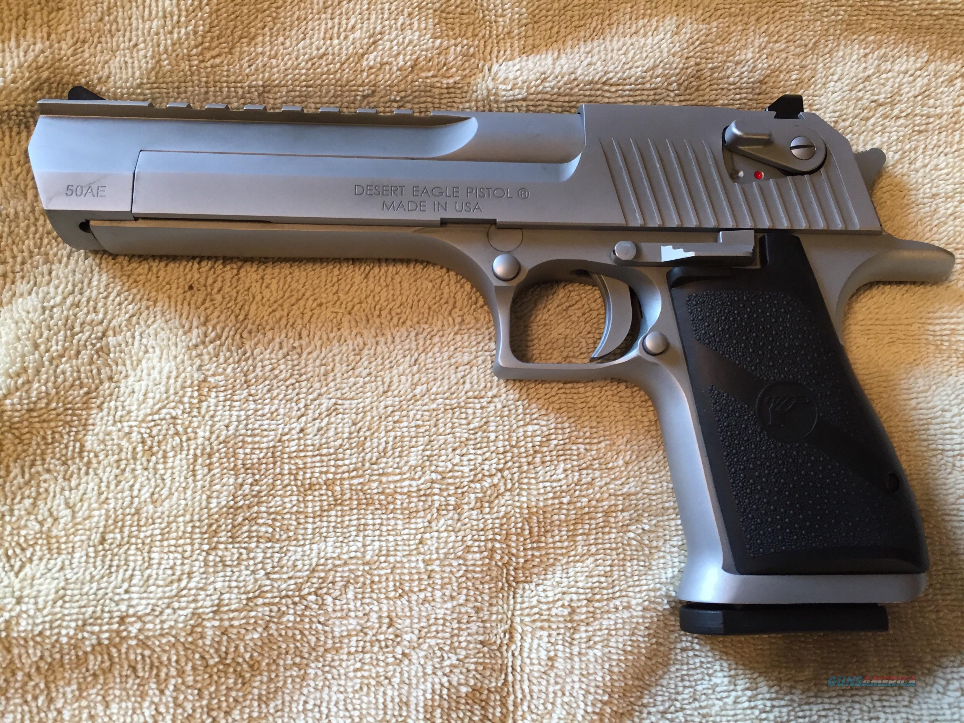 Desert Eagle 50AE Preowned Satin Ni... for sale at Gunsamerica.com ...