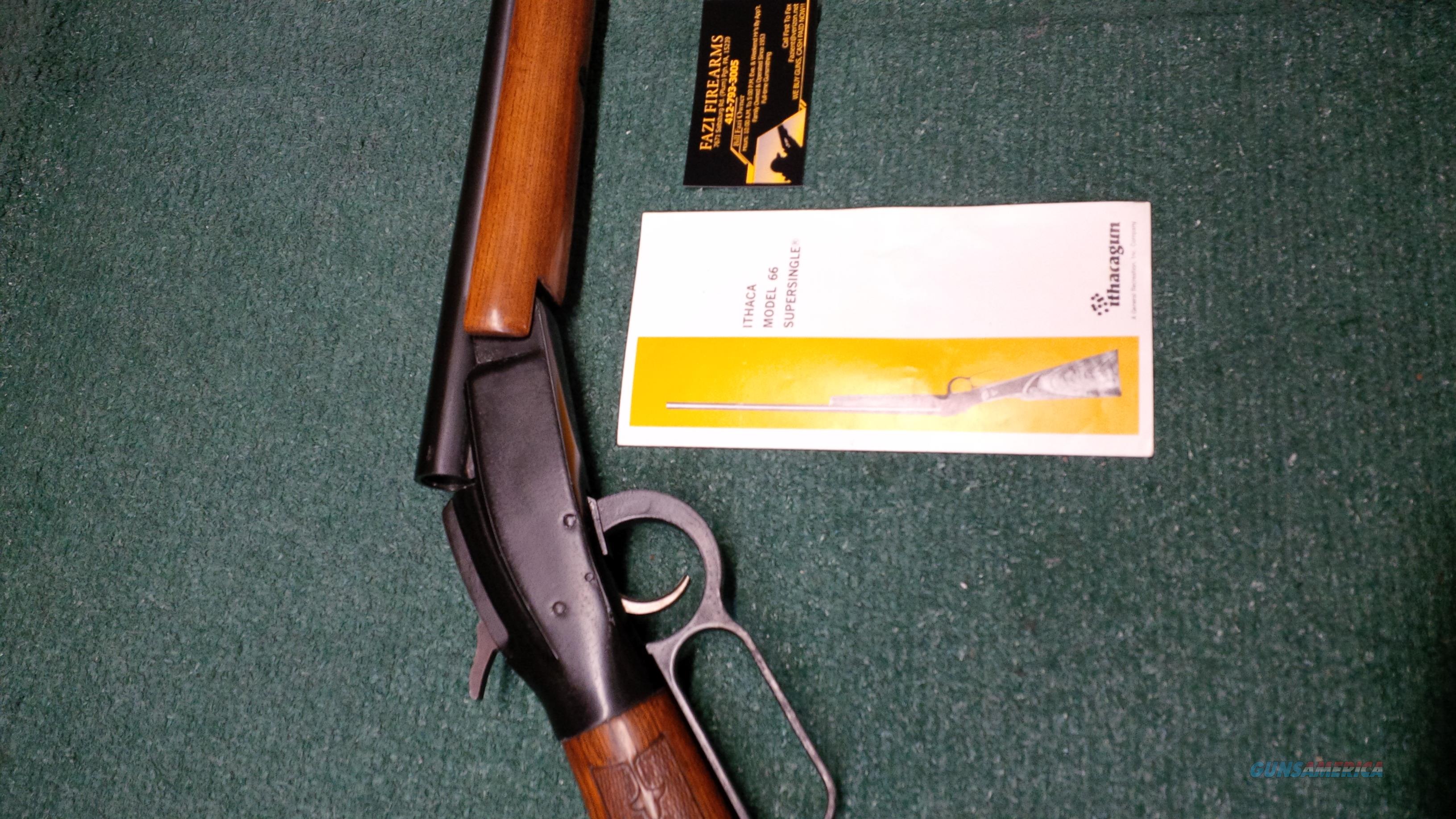 Sound Auction Service - Auction: 01/04/22 Peoples, King & Others Online  Estate Auction ITEM: Ithaca M-66 Supersingle 20GA Shotgun