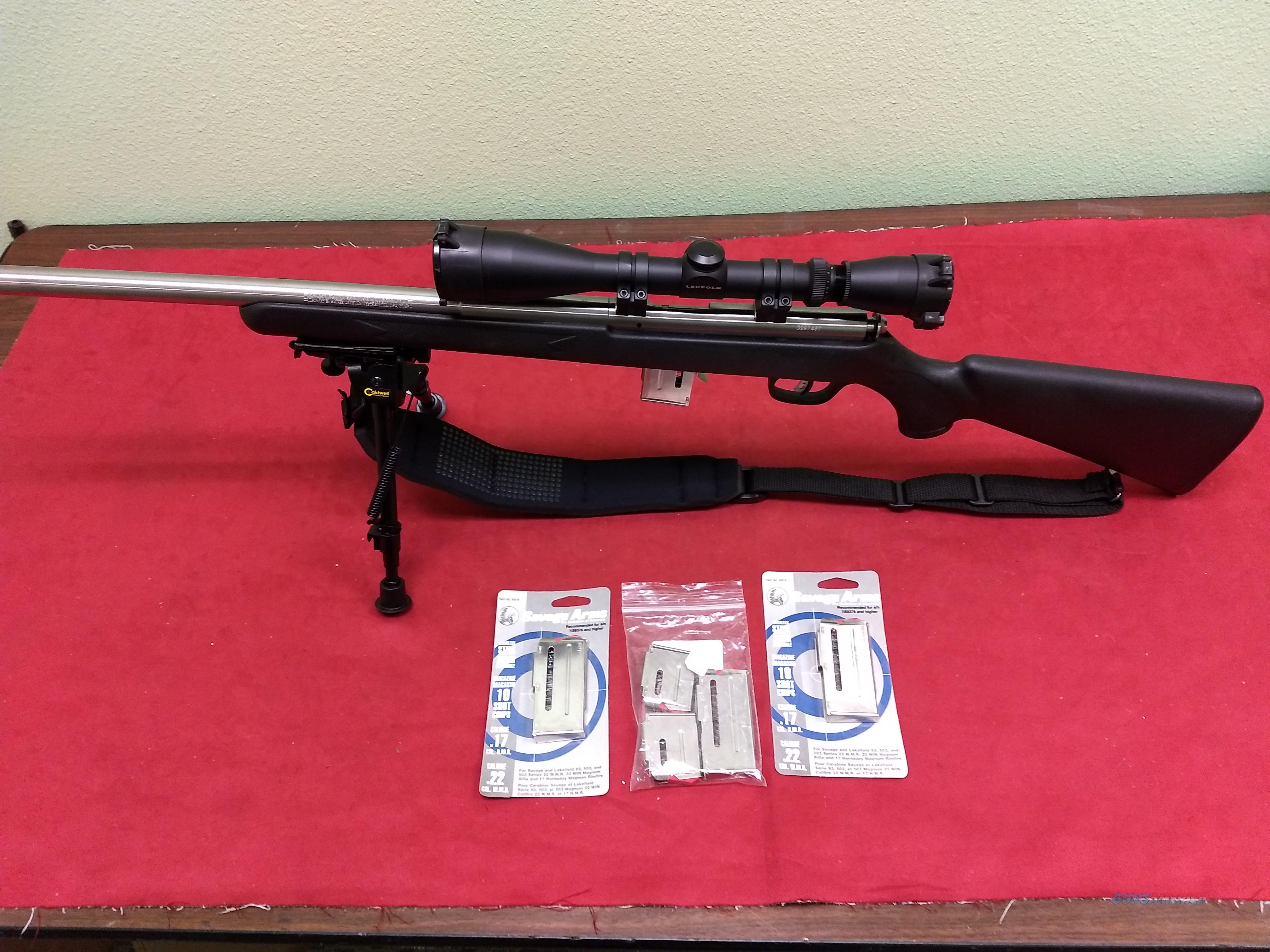 Savage 93r17 Rifle 17 Hmr W Sco For Sale At