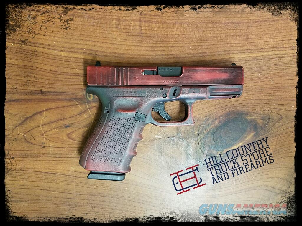 GLOCK 19 GEN4 CERAKOTE BATTLE WORN ... For Sale At Gunsamerica.com ...