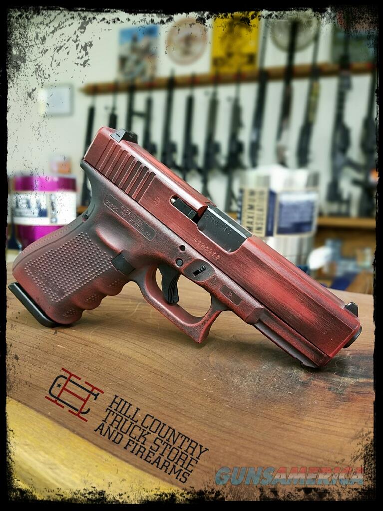 GLOCK 19 GEN4 CERAKOTE BATTLE WORN ... For Sale At Gunsamerica.com ...