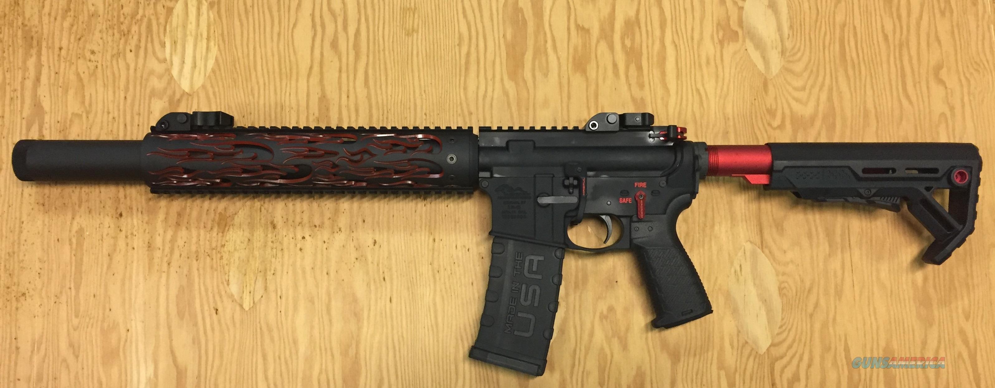 Custom AR15 - Flame Red - Custom Handguard for sale