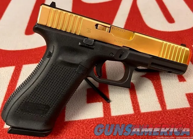 Glock G17 Gen 5 9mm Gold Cerakote MOS Semi-Automatic Pistol