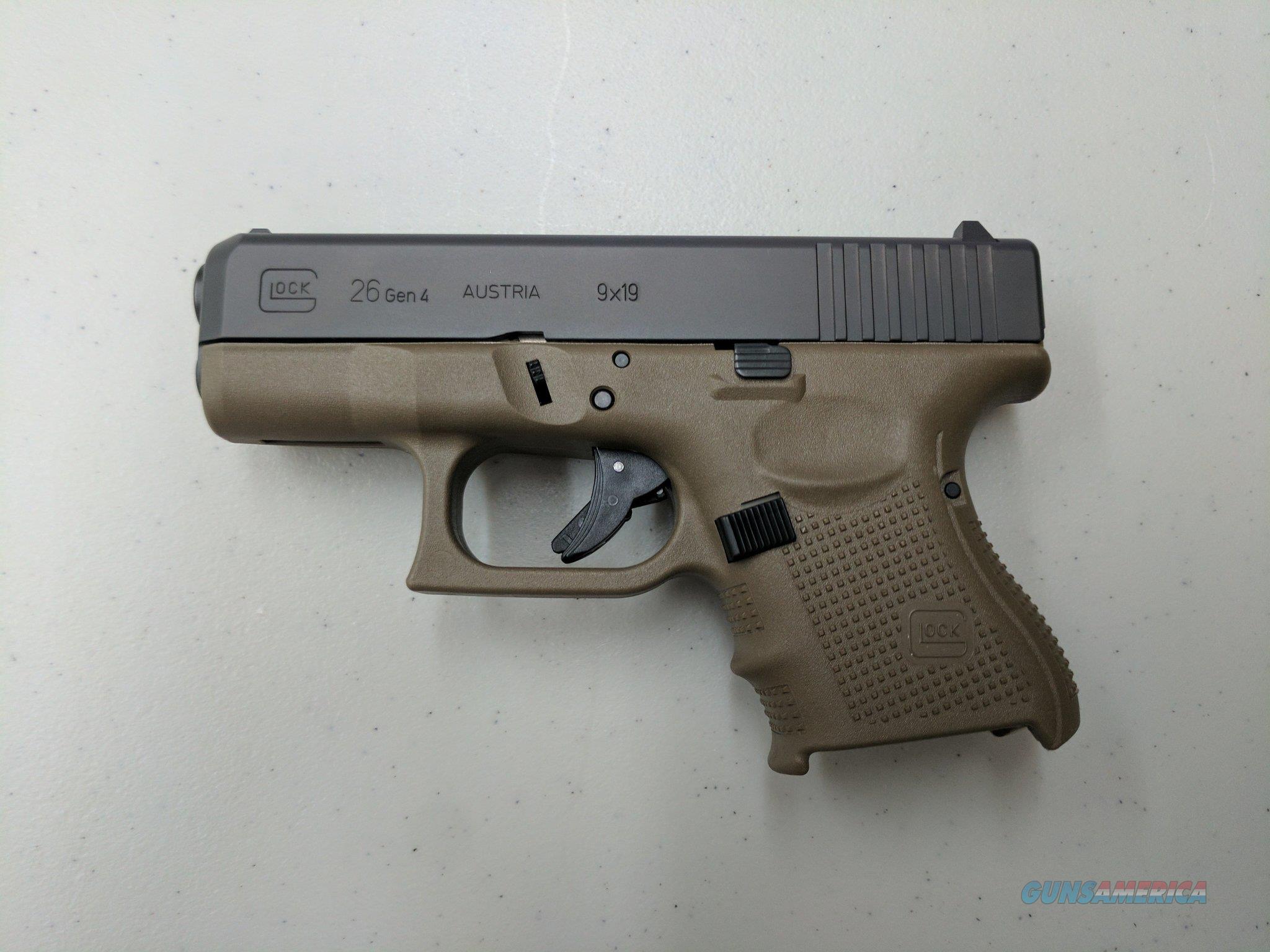 Glock 26 Gen 4 9MM OD Green for sale at Gunsamerica.com: 905387489