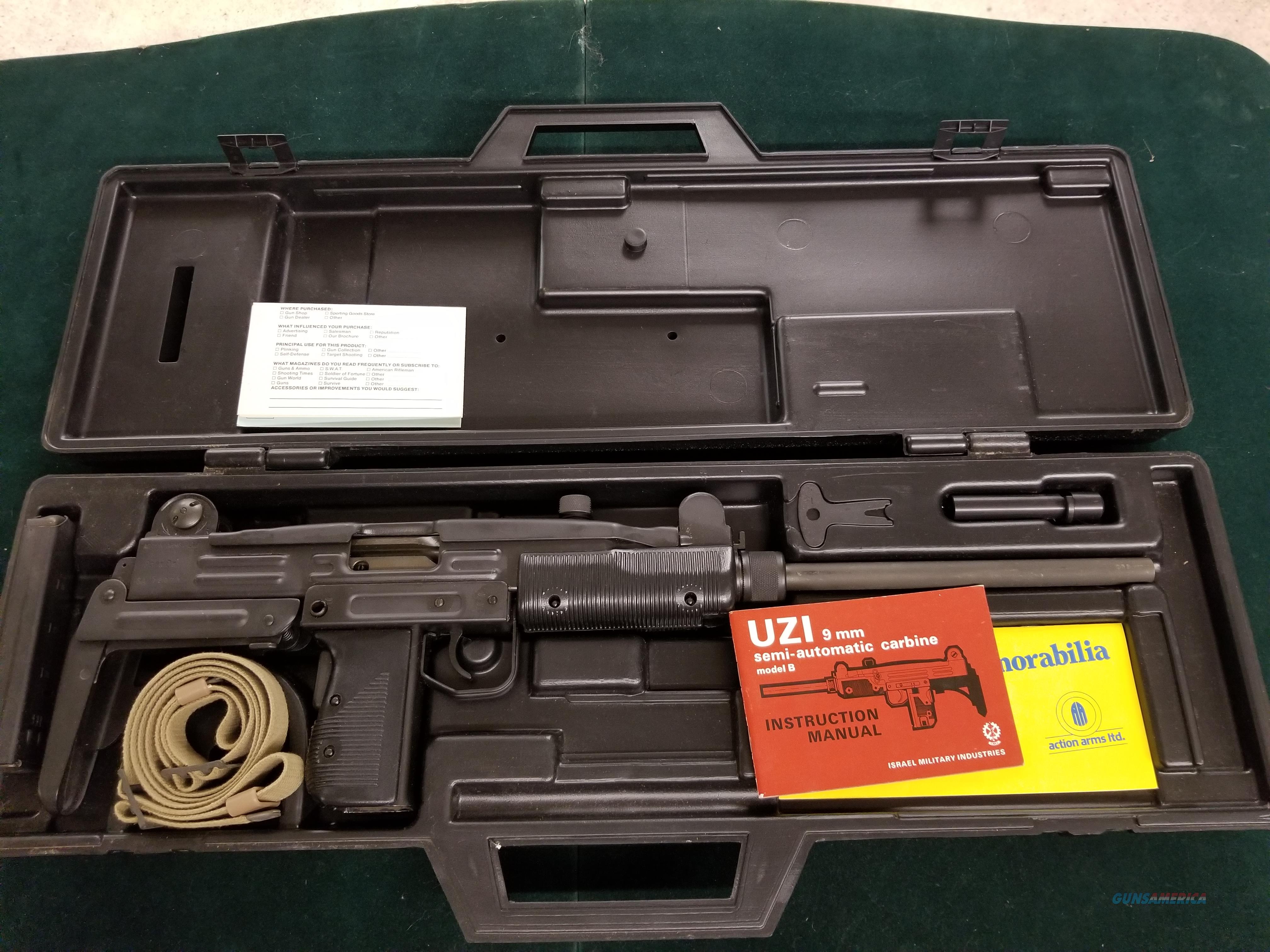 UNFIRED UZI 9mm Model B Carbine For Sale At Gunsamerica.com: 922819364