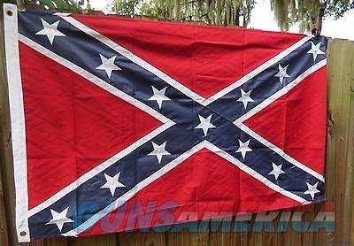 NEW Rebel Confederate Flags 3x5 Gre... for sale at Gunsamerica.com ...