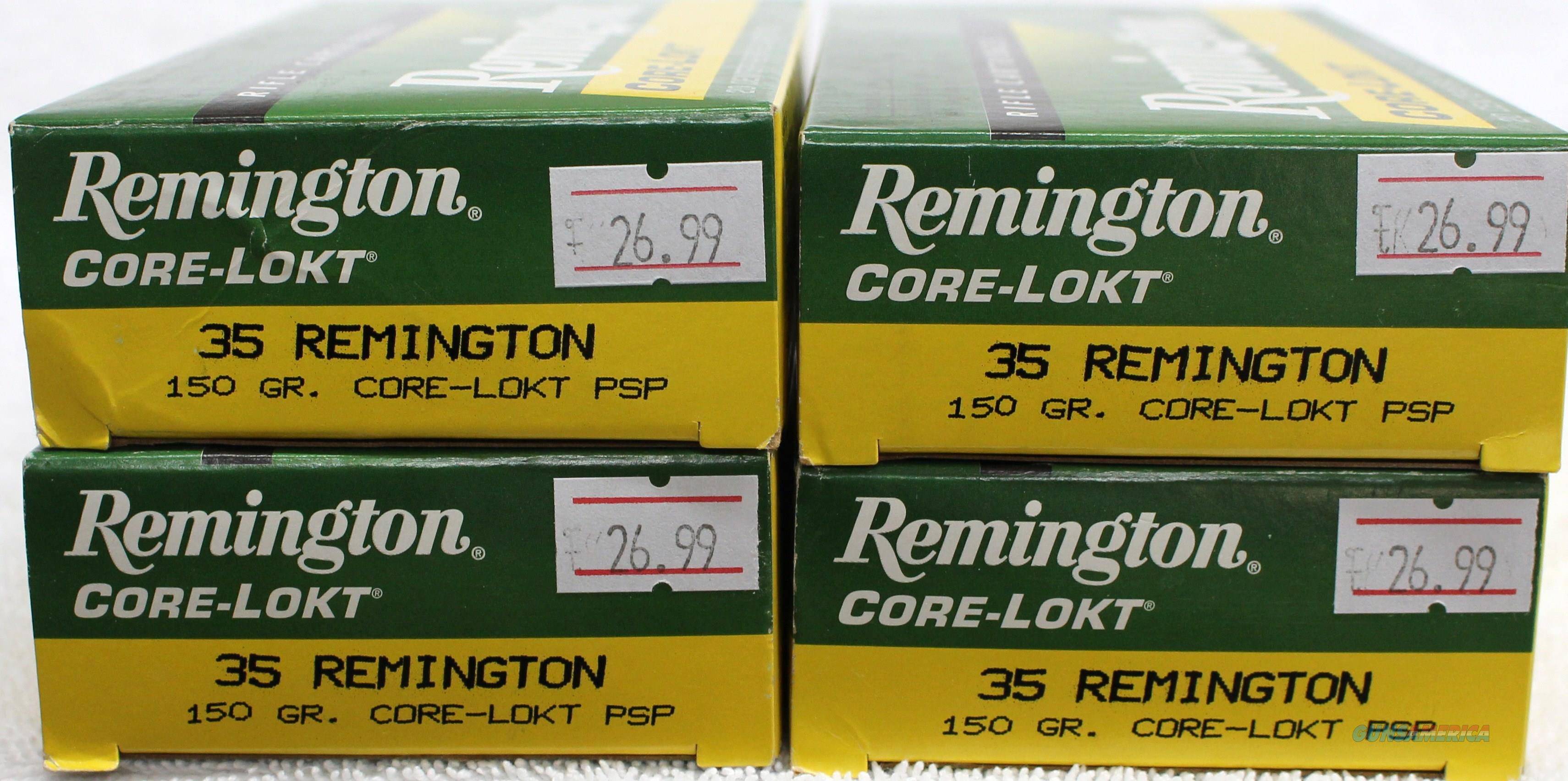 4 Boxes Of 35 Remington 150gr. Ammo For Sale At Gunsamerica.com 