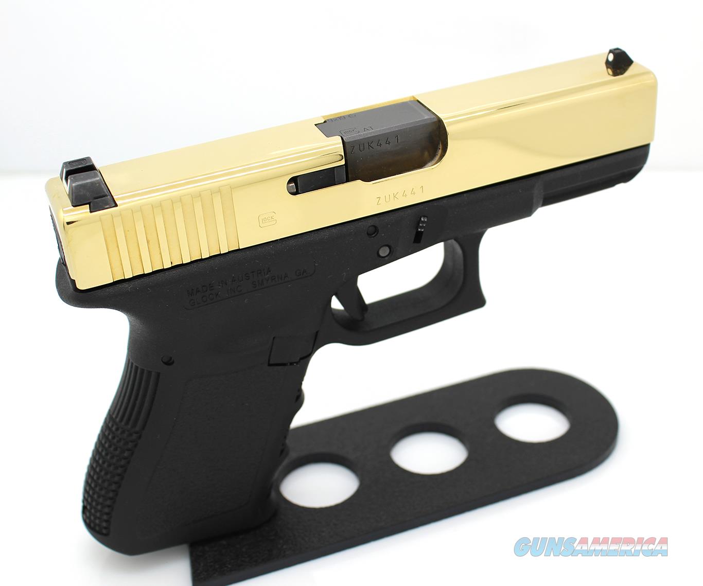 Glock 19 9mm 24k Gold Plated For Sale