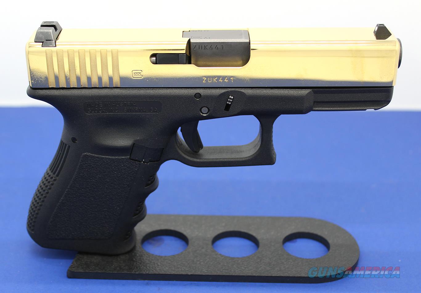 Glock 19 9mm 24k Gold Plated For Sale