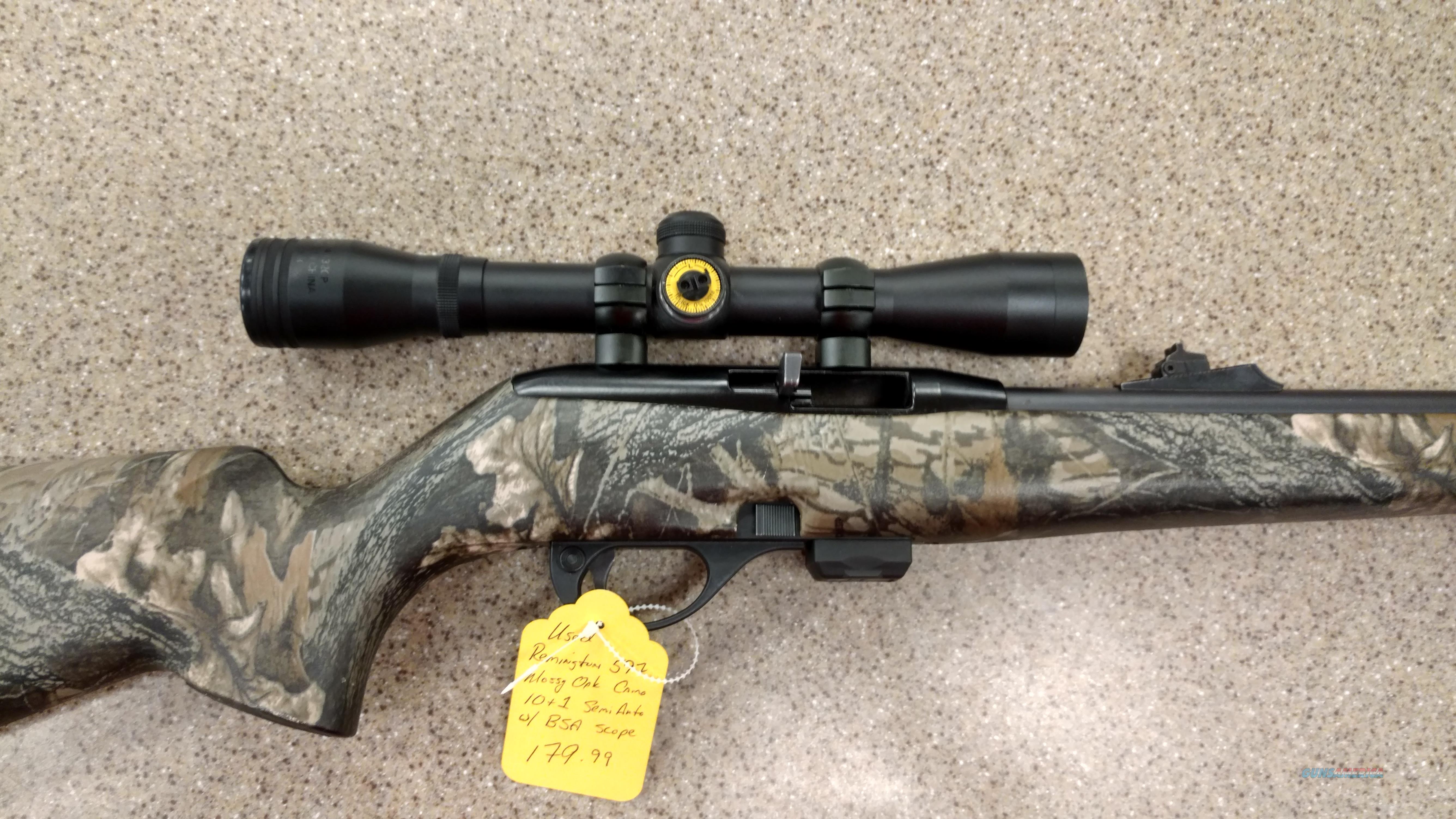 USED Remington 597 Camo 22 LR 20 1 for sale at Gunsamerica.com 