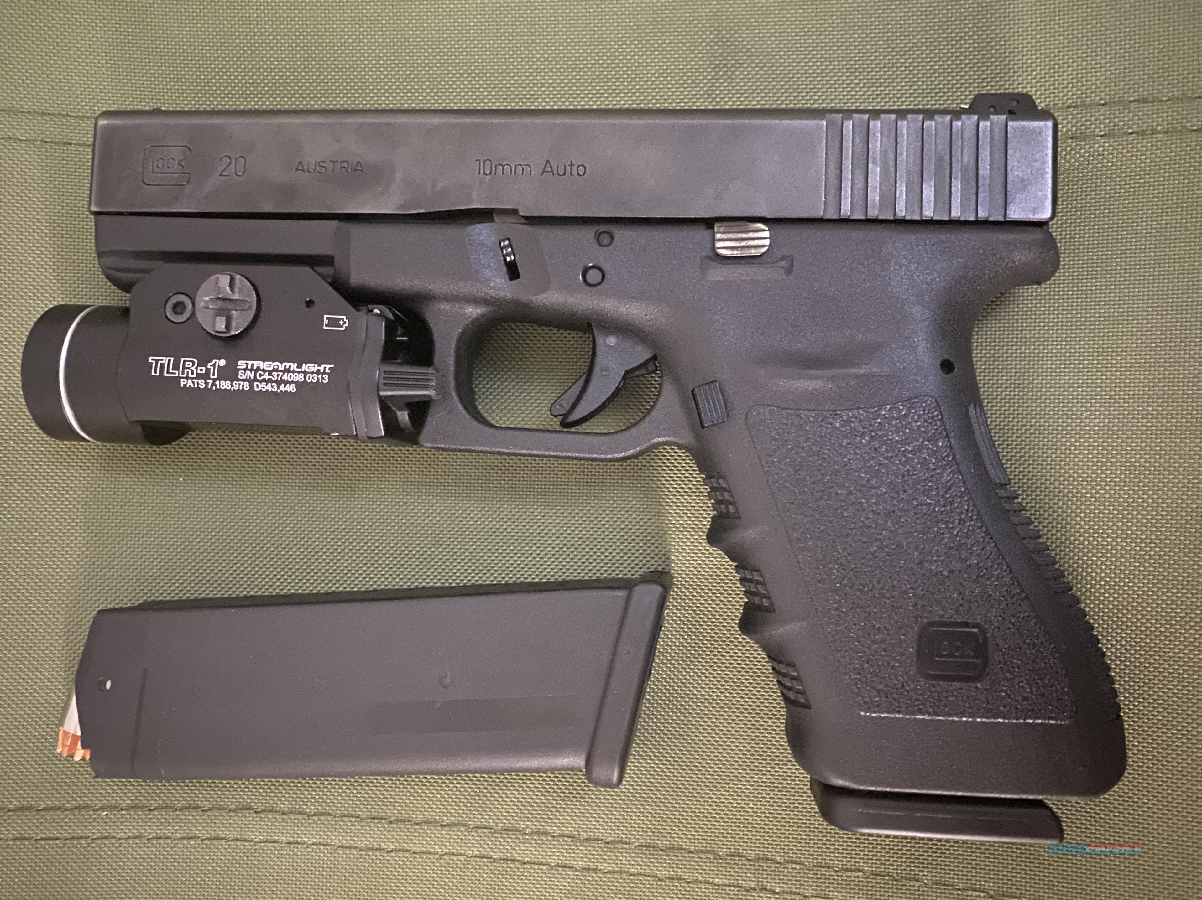 Glock 20 & Streamlight TLR-1 packag... for sale at Gunsamerica.com ...