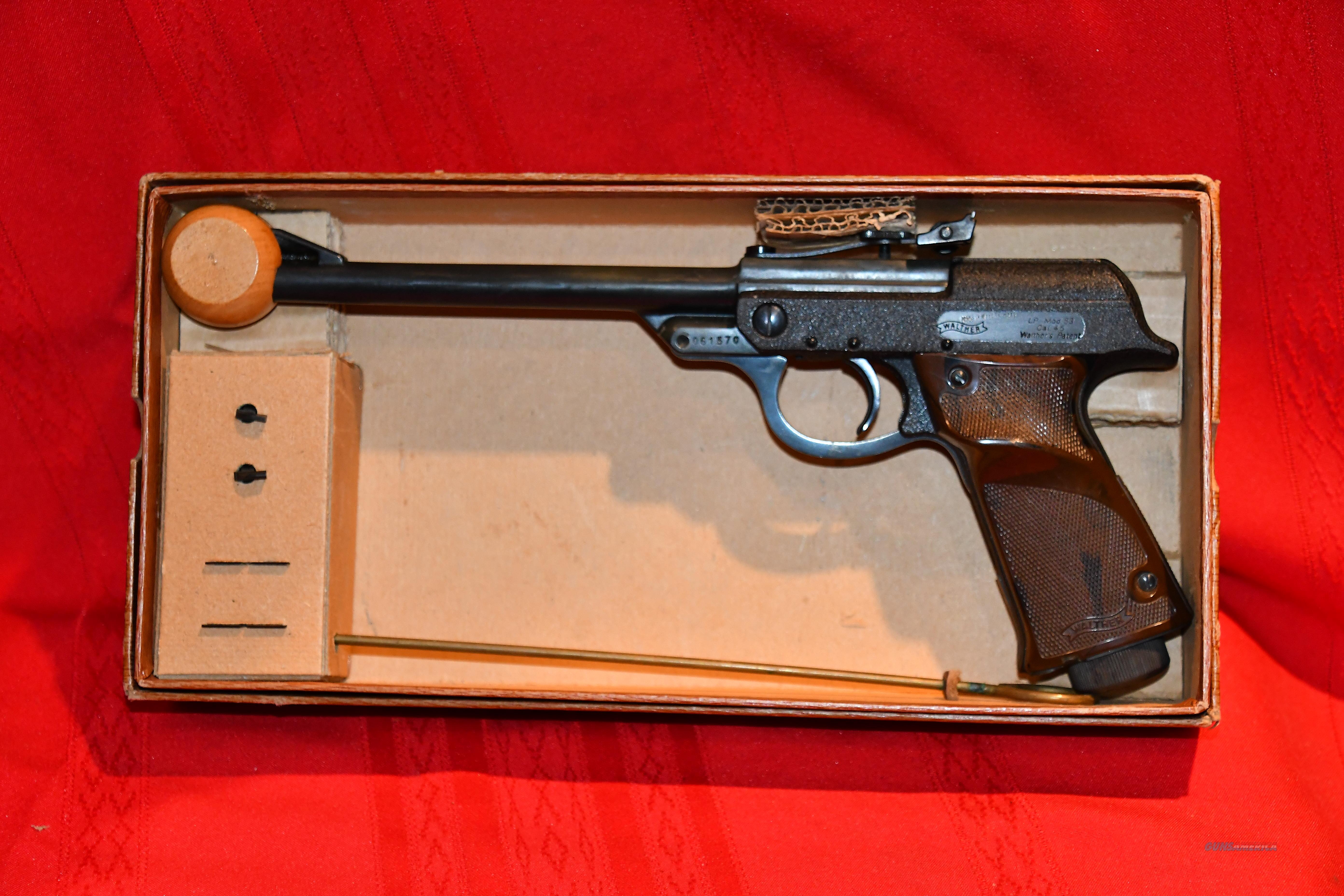 Walther Luftpistole Lp 53 Air Pisto For Sale At 988509398 0180