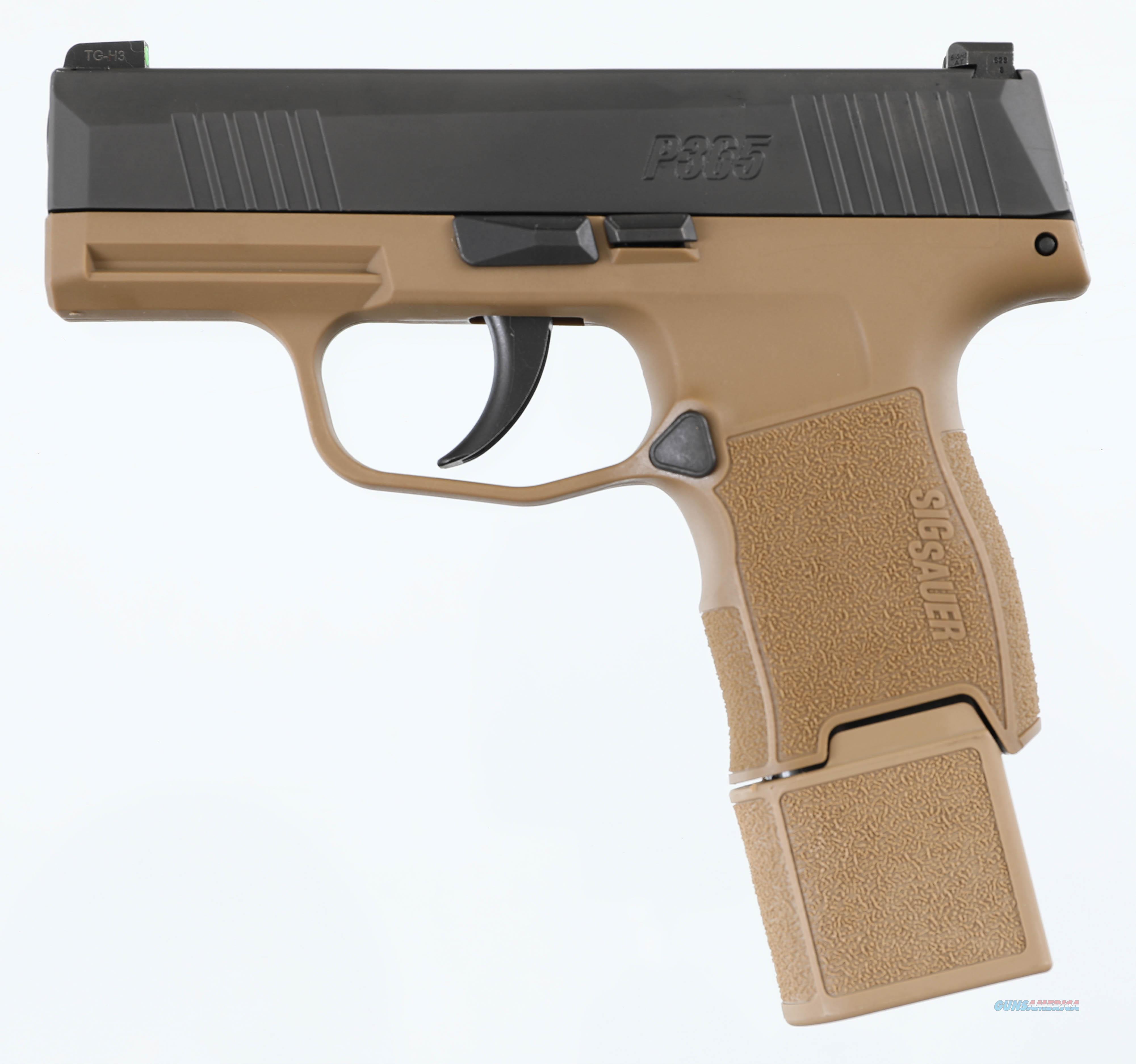 NIB Sig Sauer P365 Coyote TacPac 9m... for sale at Gunsamerica.com ...