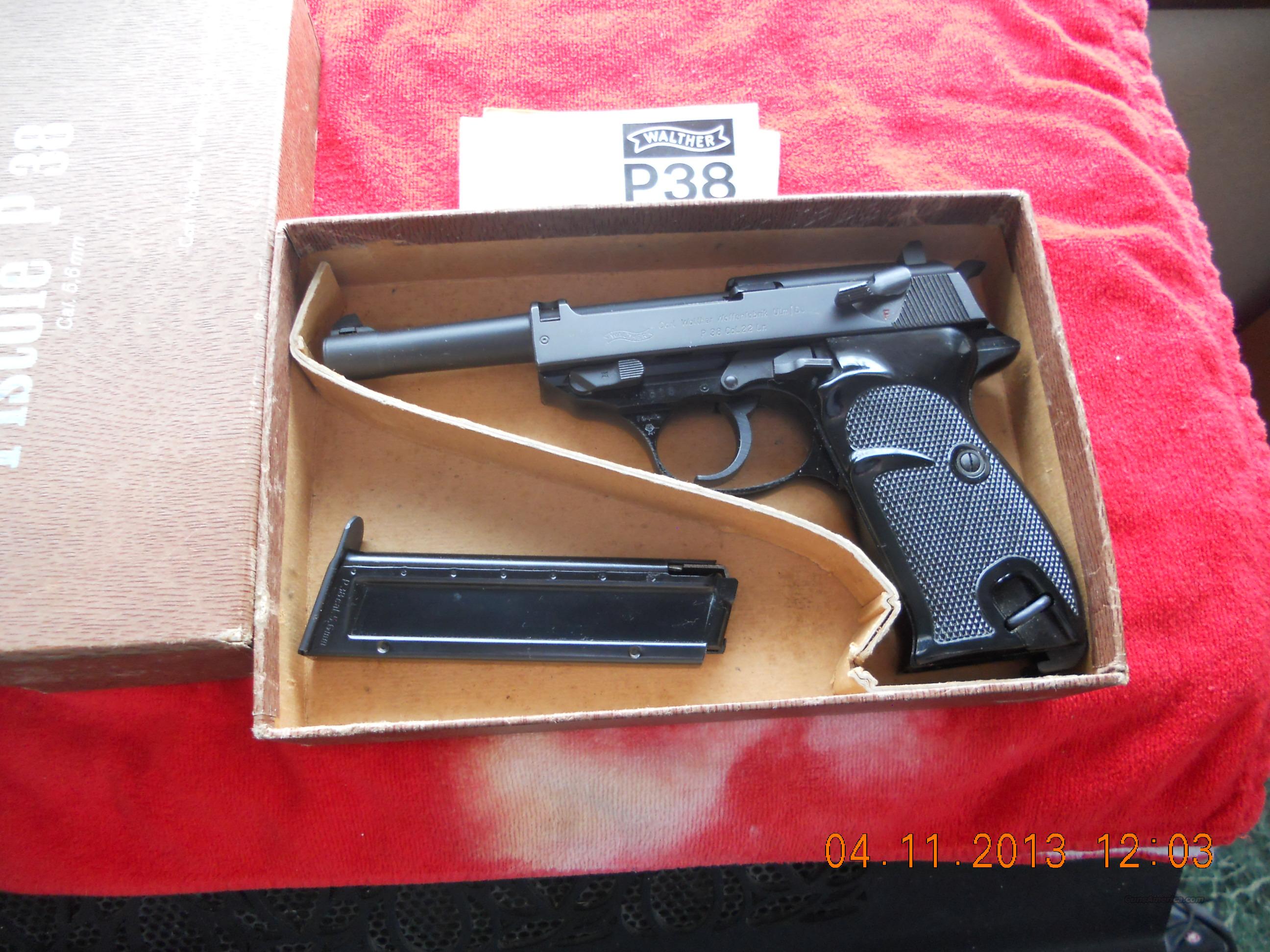 WALTHER P38 22 LONG RIFLE (RARE) for sale at Gunsamerica.com: 936677857