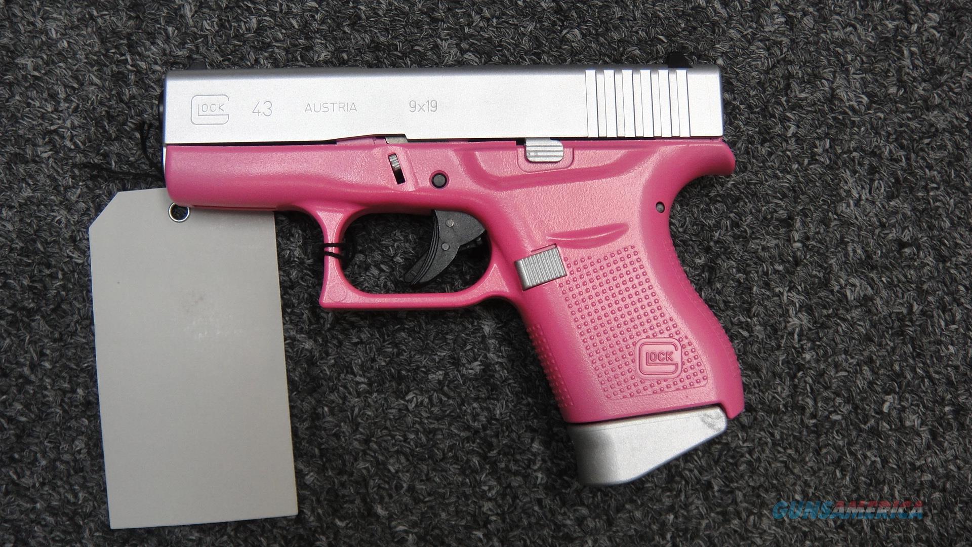 Glock 43 Pink/Silver for sale at Gunsamerica.com: 900265268