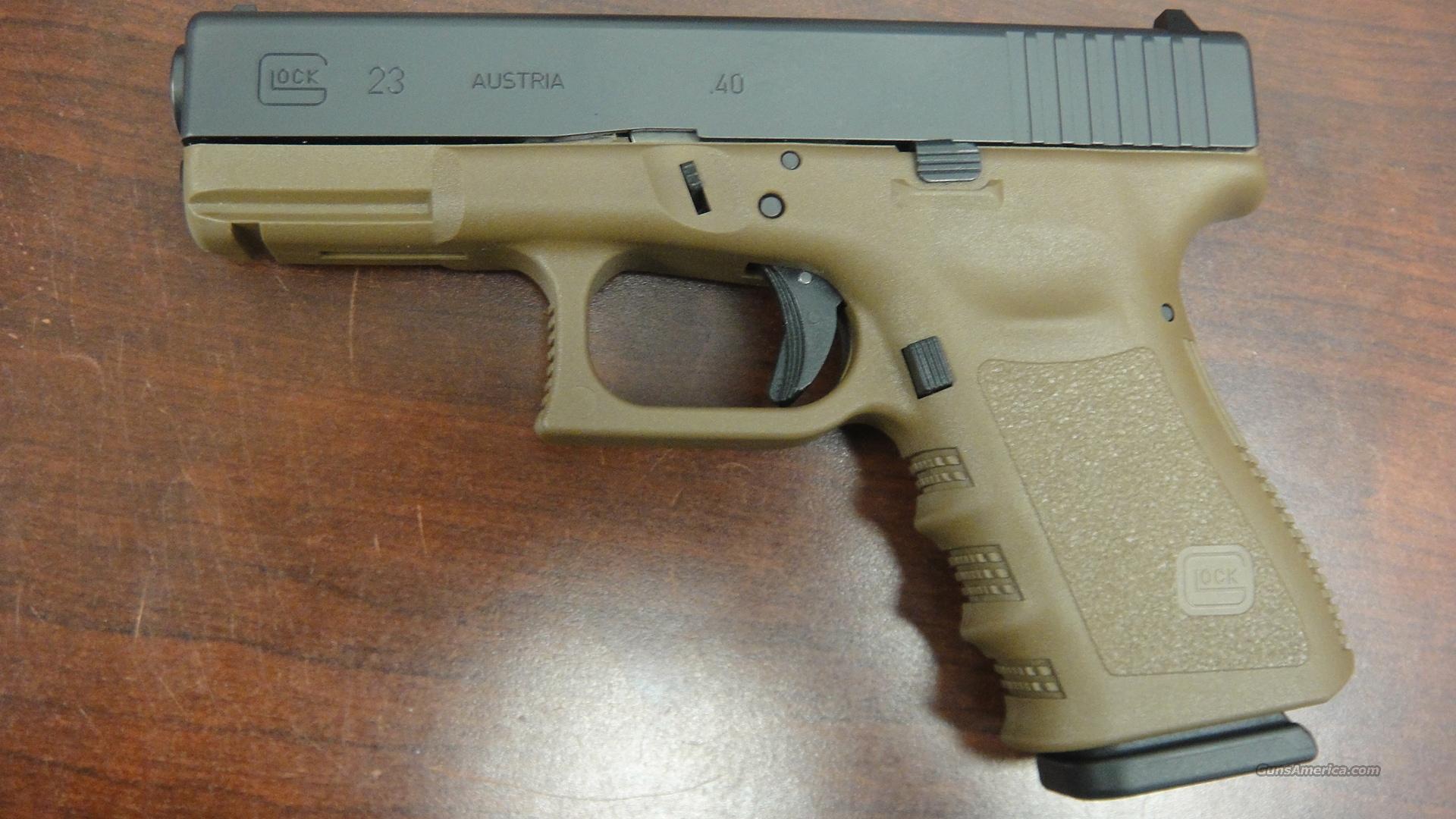 Glock 23 Gen 4 FDE Flat Dark Earth for sale at Gunsamerica.com: 914532496