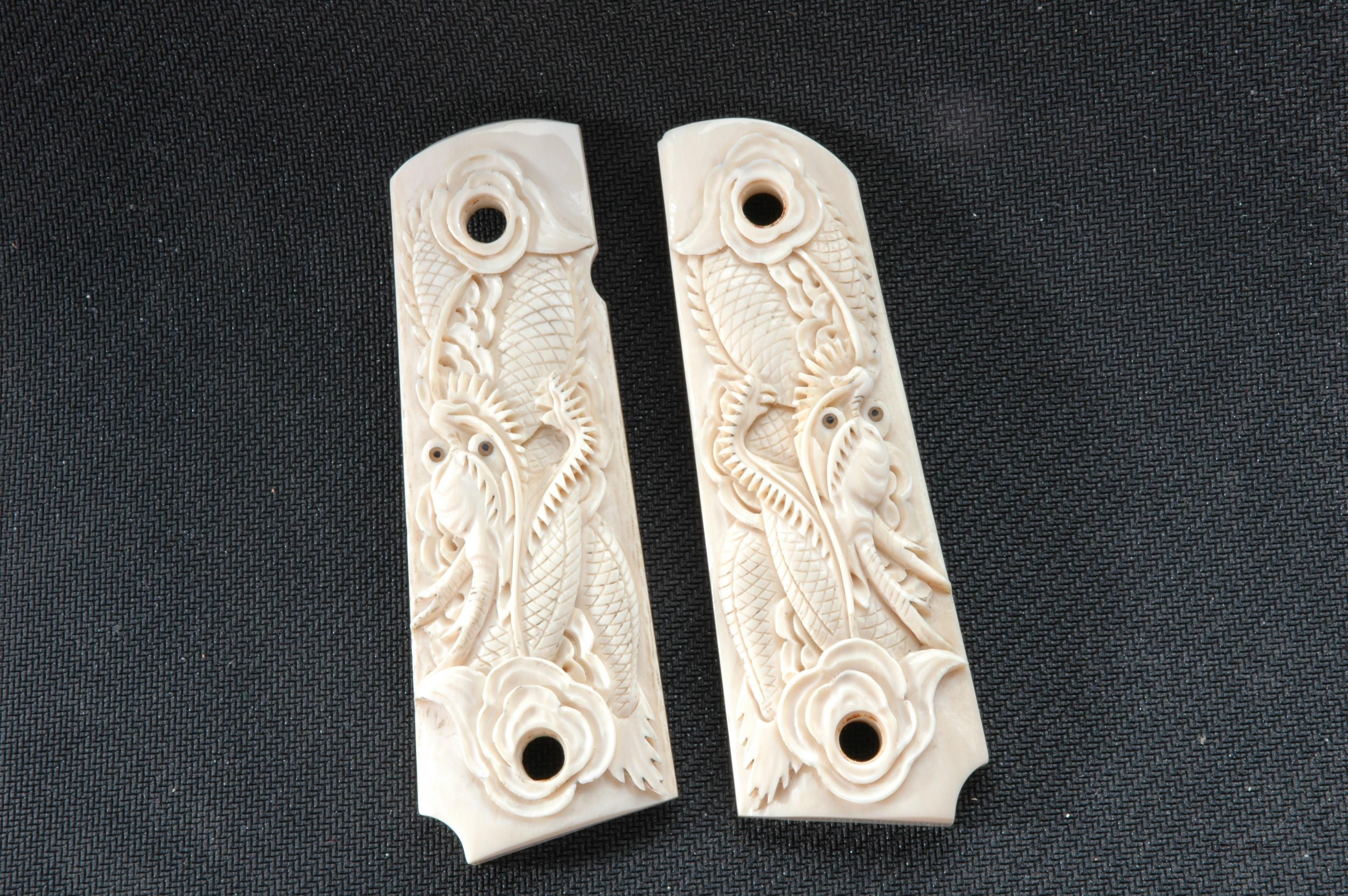 Real Ivory Custom Engraved 1911 Gri For Sale At 943464658 4899