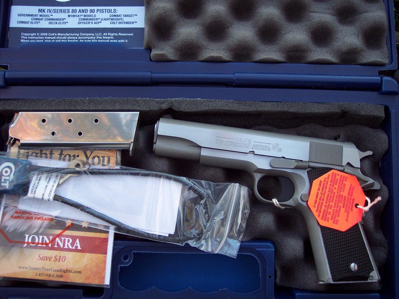 Colt 1991a1 Stainless 45 Acp Govern For Sale At 901847409 5854