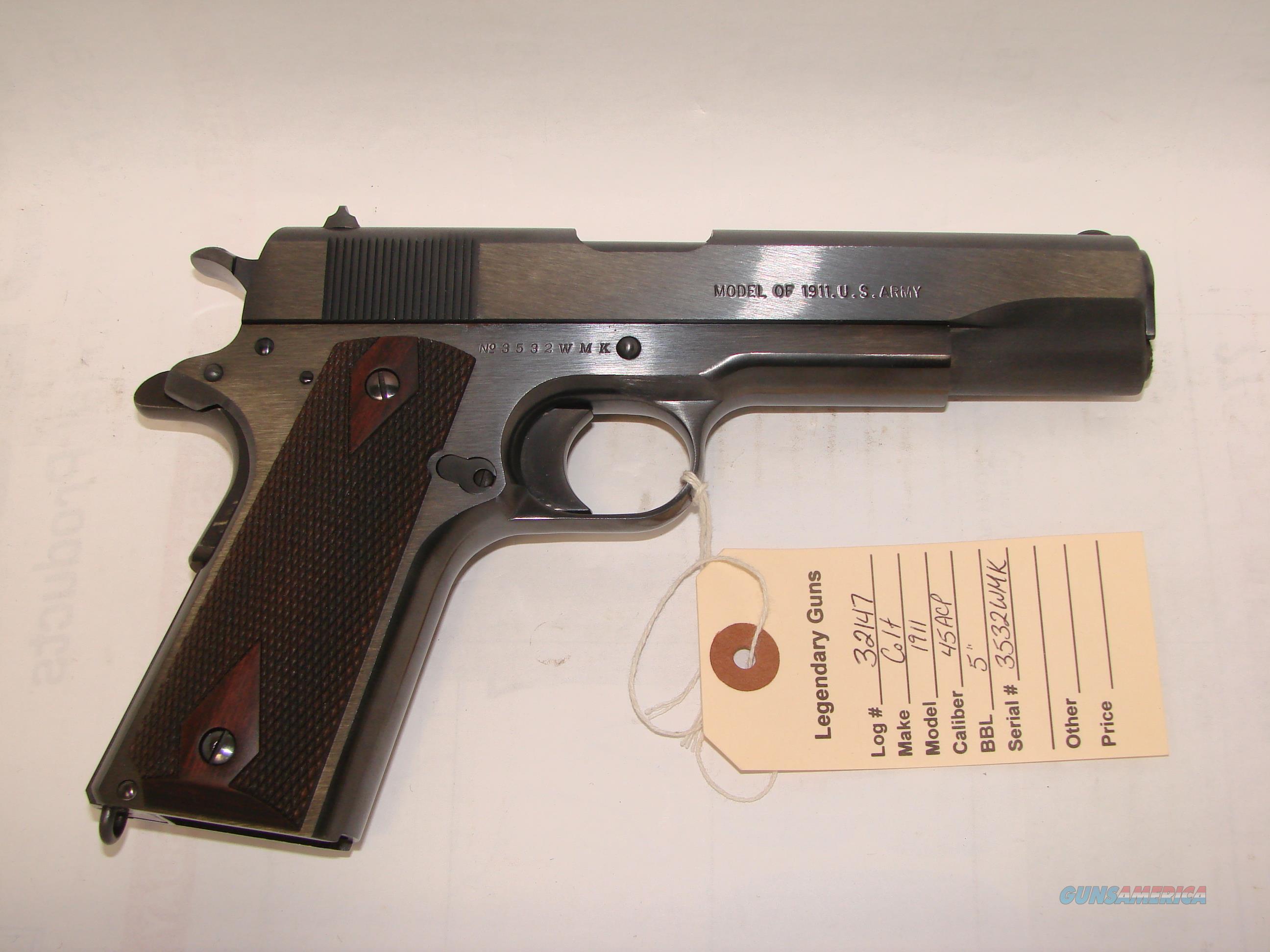 Colt 1911 Ww1 Reproduction For Sale At 971037394 7884