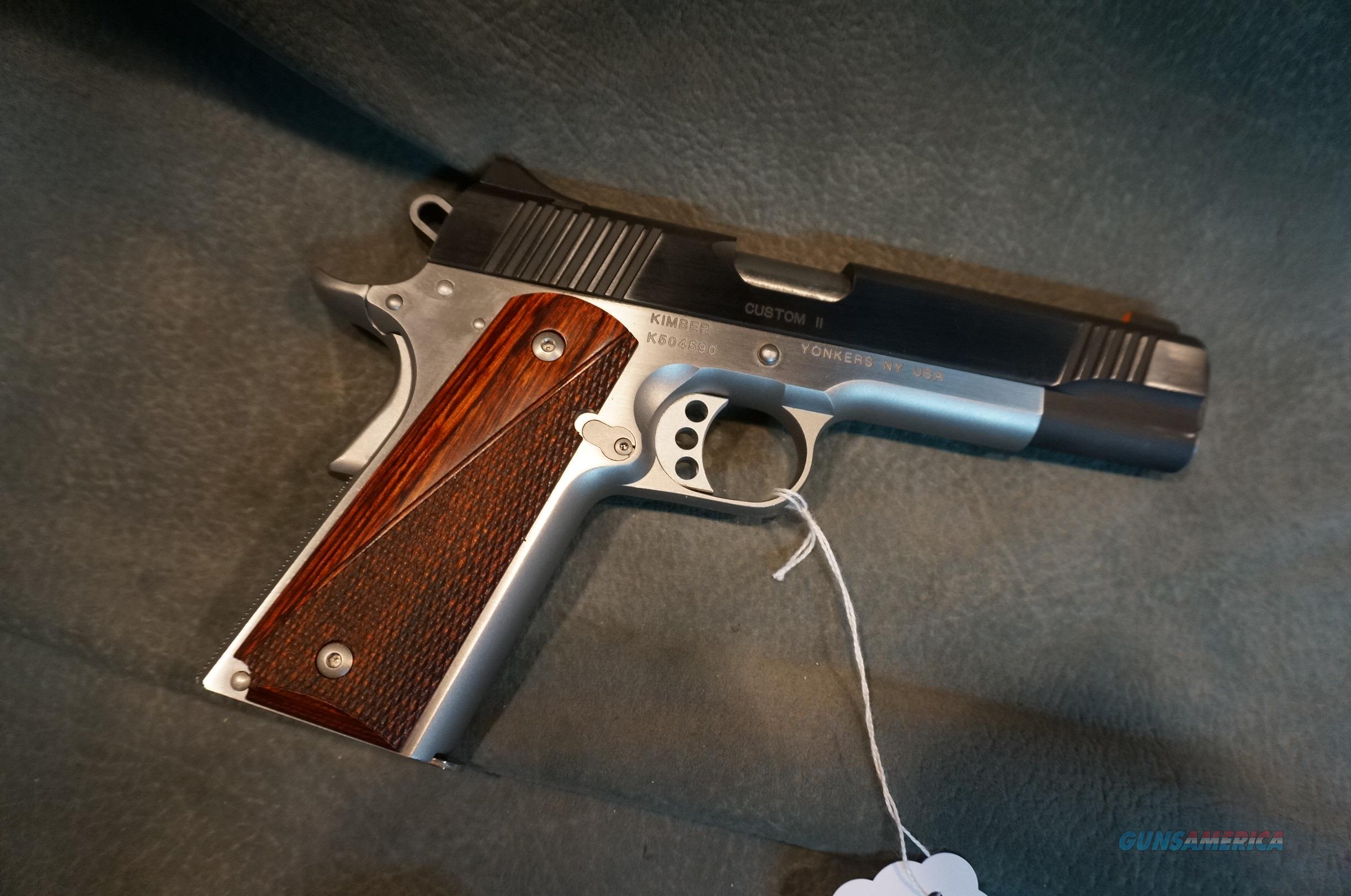 Kimber Custom II 45ACP stainless/bl... for sale at Gunsamerica.com ...