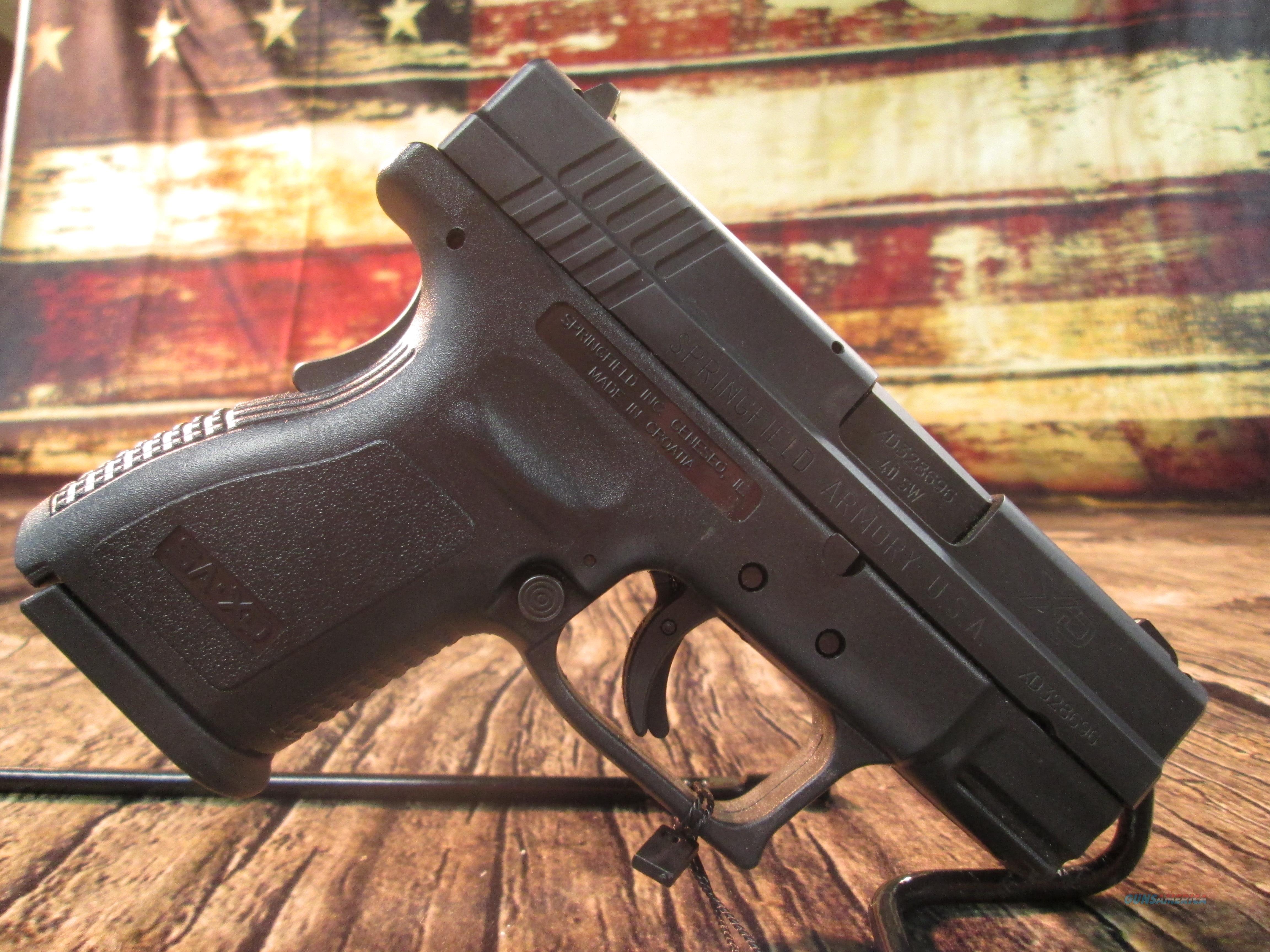 SPRINGFIELD XD 40 SUBCOMPACT BLACK ... for sale at Gunsamerica.com ...