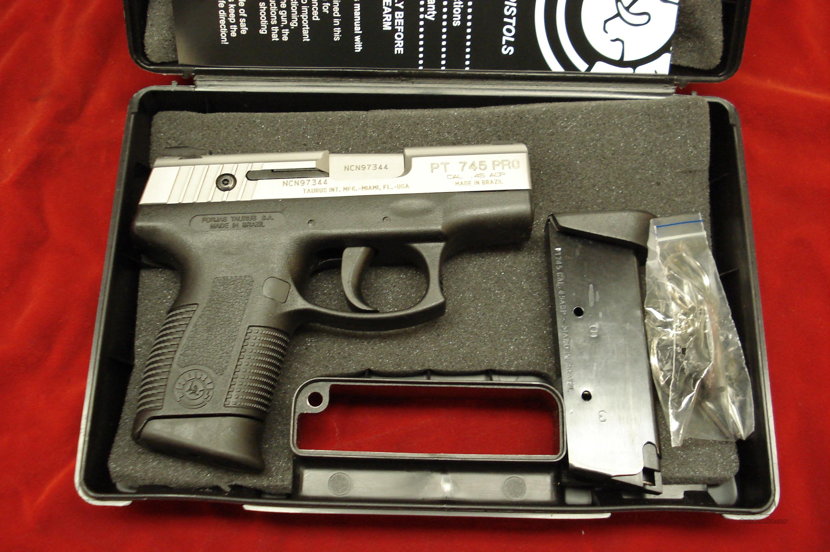 TAURUS PT745 STAINLESS MILLENNIUM P... for sale at Gunsamerica.com ...