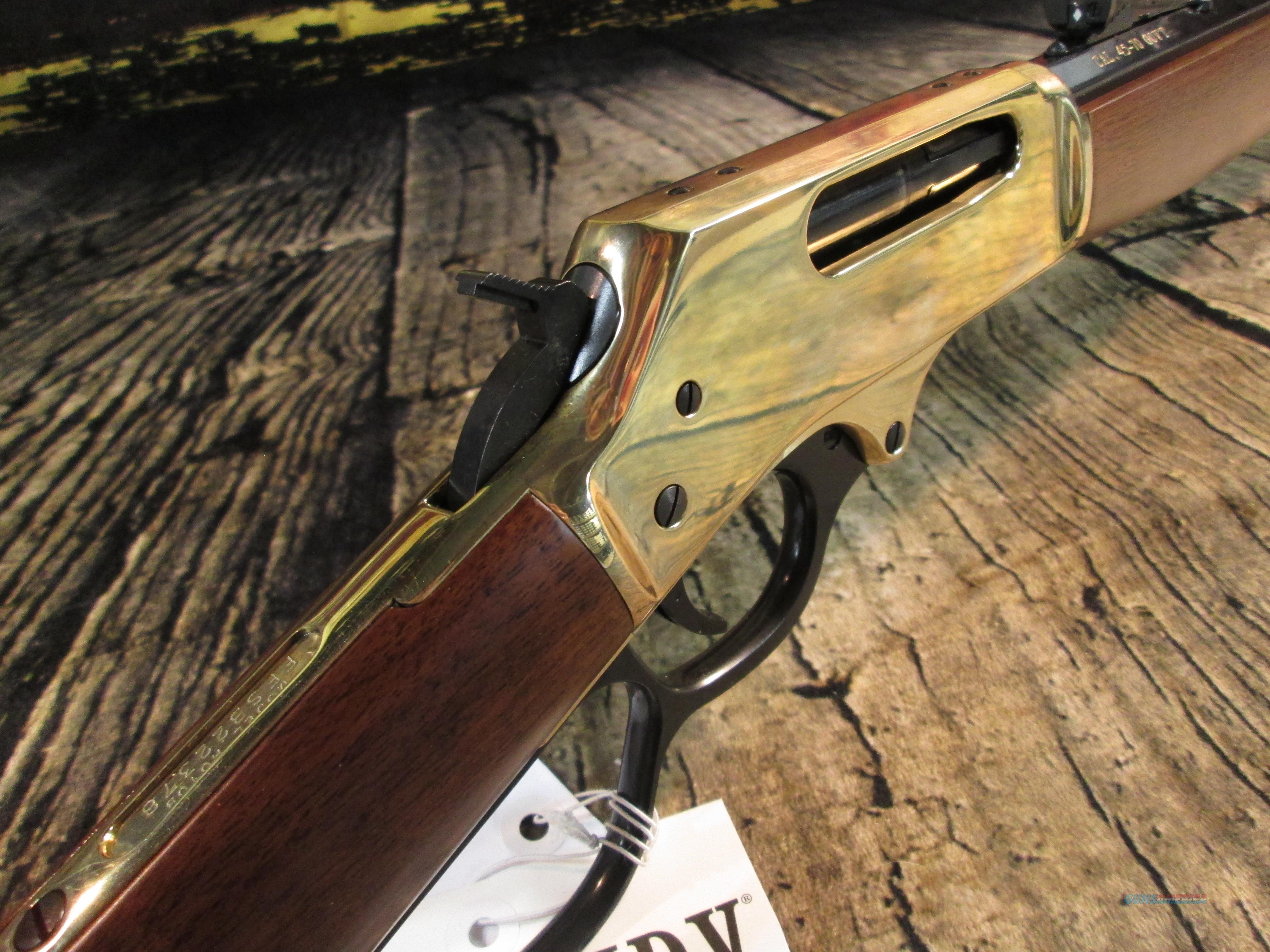 Henry 45-70 Gov'T Brass Lever Actio... For Sale At Gunsamerica.com ...