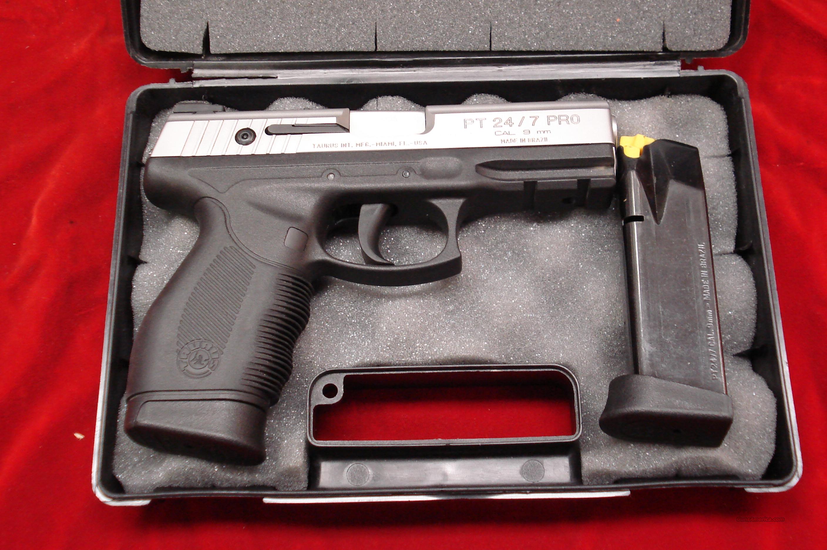 TAURUS PT24/7 PRO 9MM STAINLESS USE... for sale at Gunsamerica.com ...