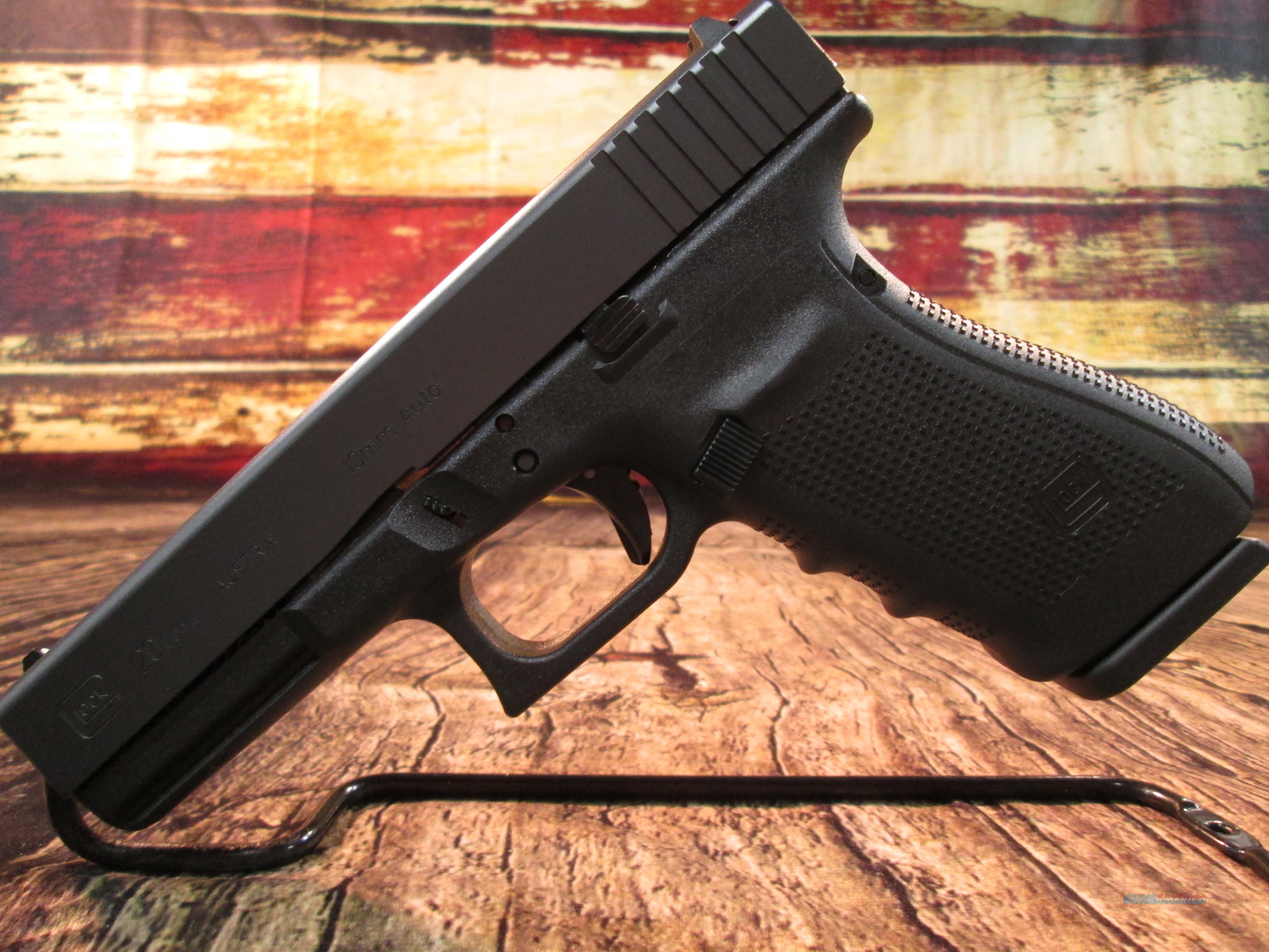 GLOCK MODEL 20 GEN 4 10MM NEW (PG20... for sale at Gunsamerica.com ...