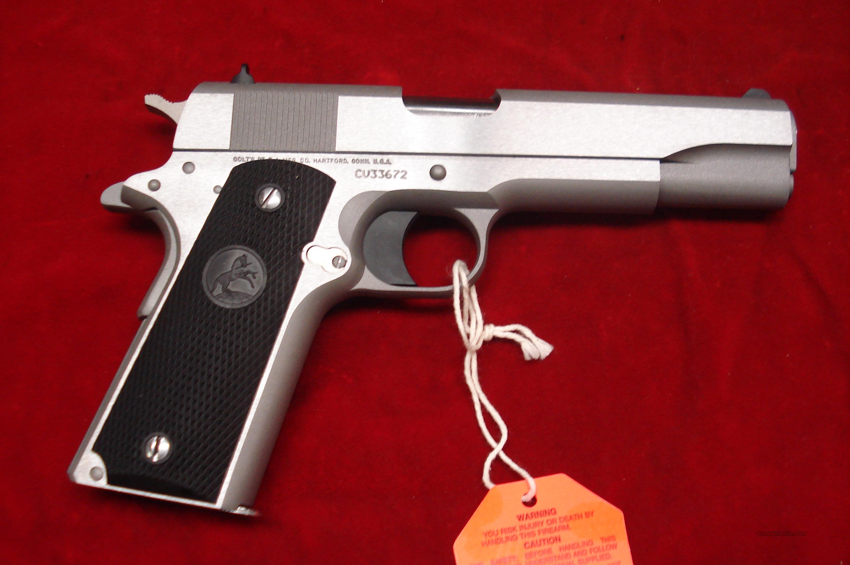 COLT GOVERNMENT MODEL STAINLESS 45... for sale at Gunsamerica.com ...