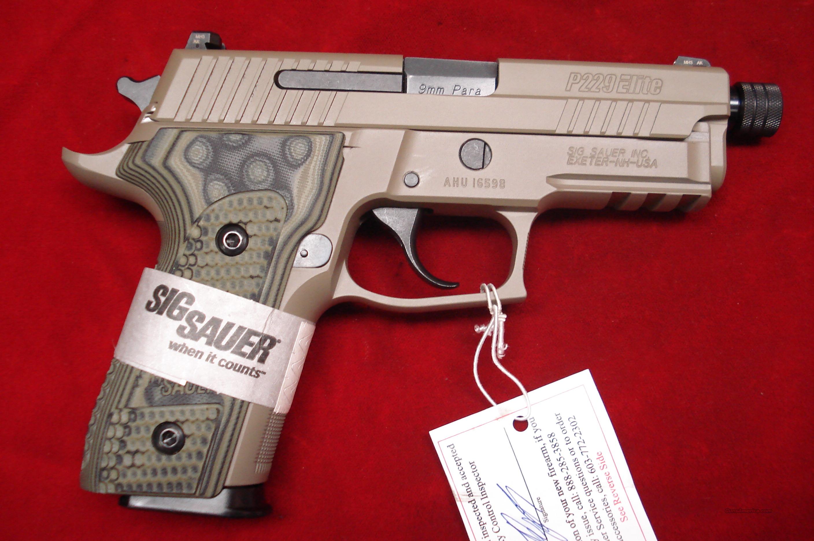 SIG SAUER P229 SCORPION ELITE THREADED BARREL 9... for sale