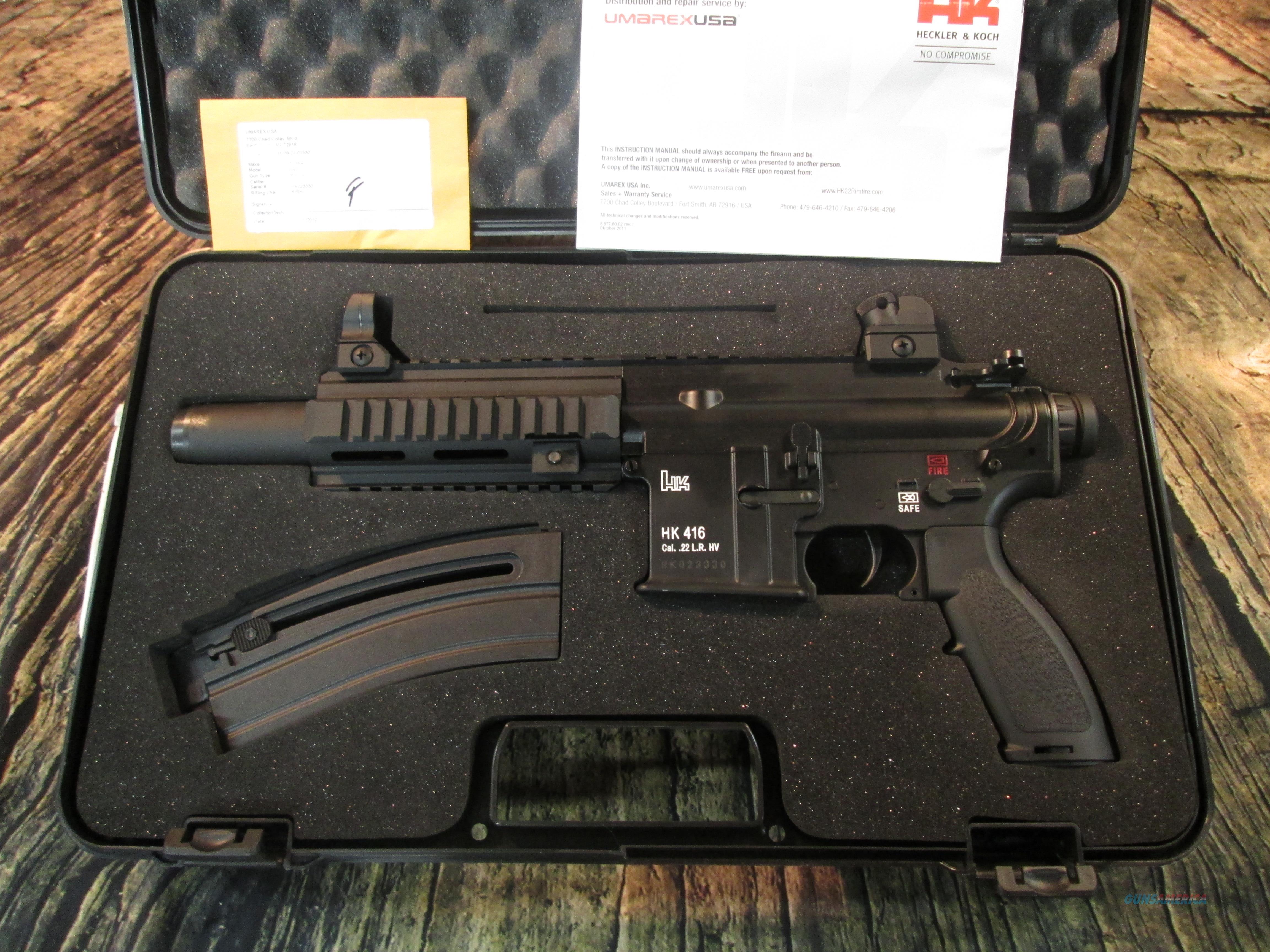 H&K 416 PISTOL BY UMAREX 22lr USED ... for sale at Gunsamerica.com ...