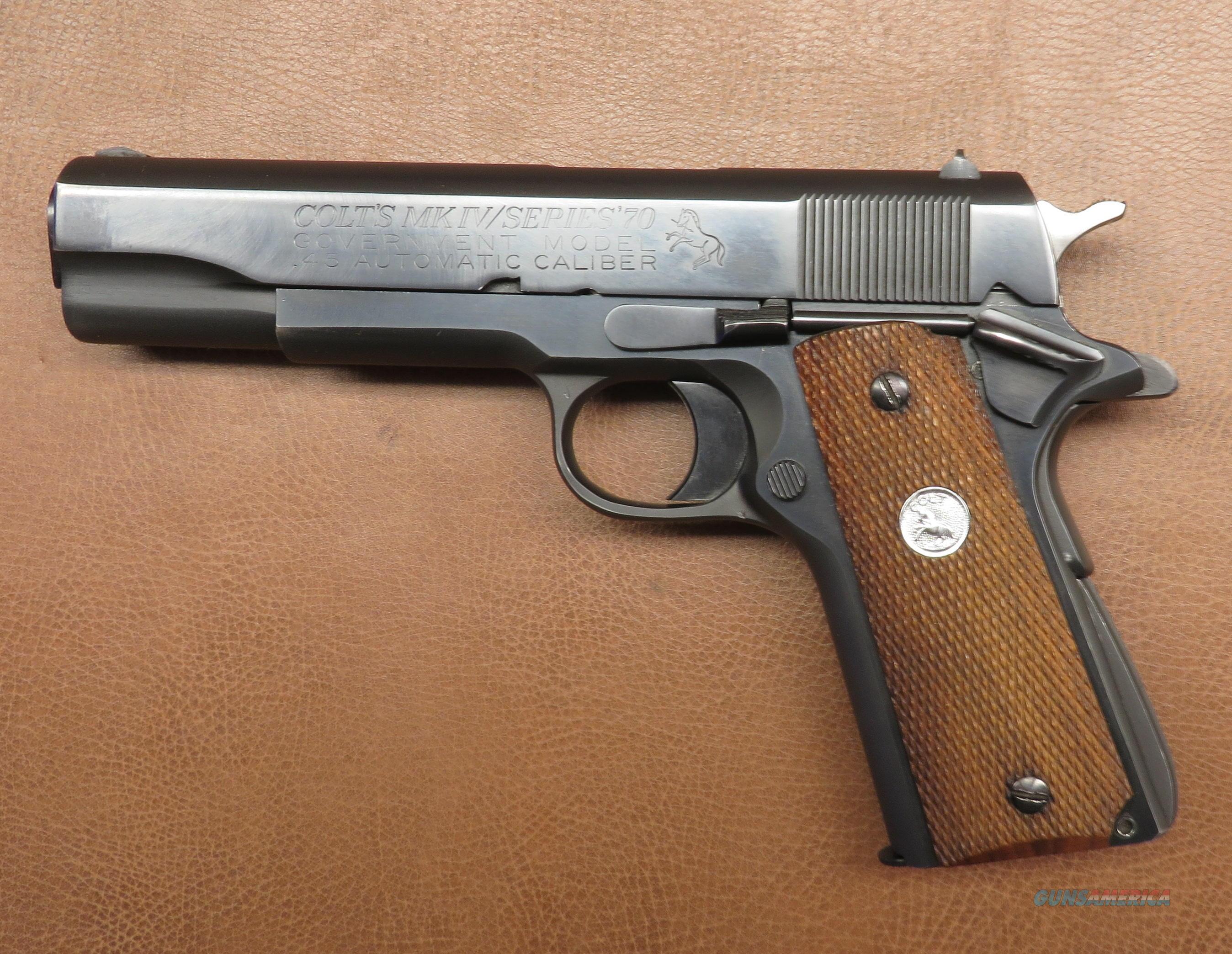 Colt 1911 Mkiv Series 70 Serial Numbers