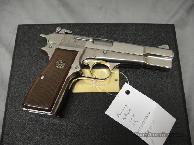 BROWNING HI POWER NICKEL SILVER CHROME 9MM for sale