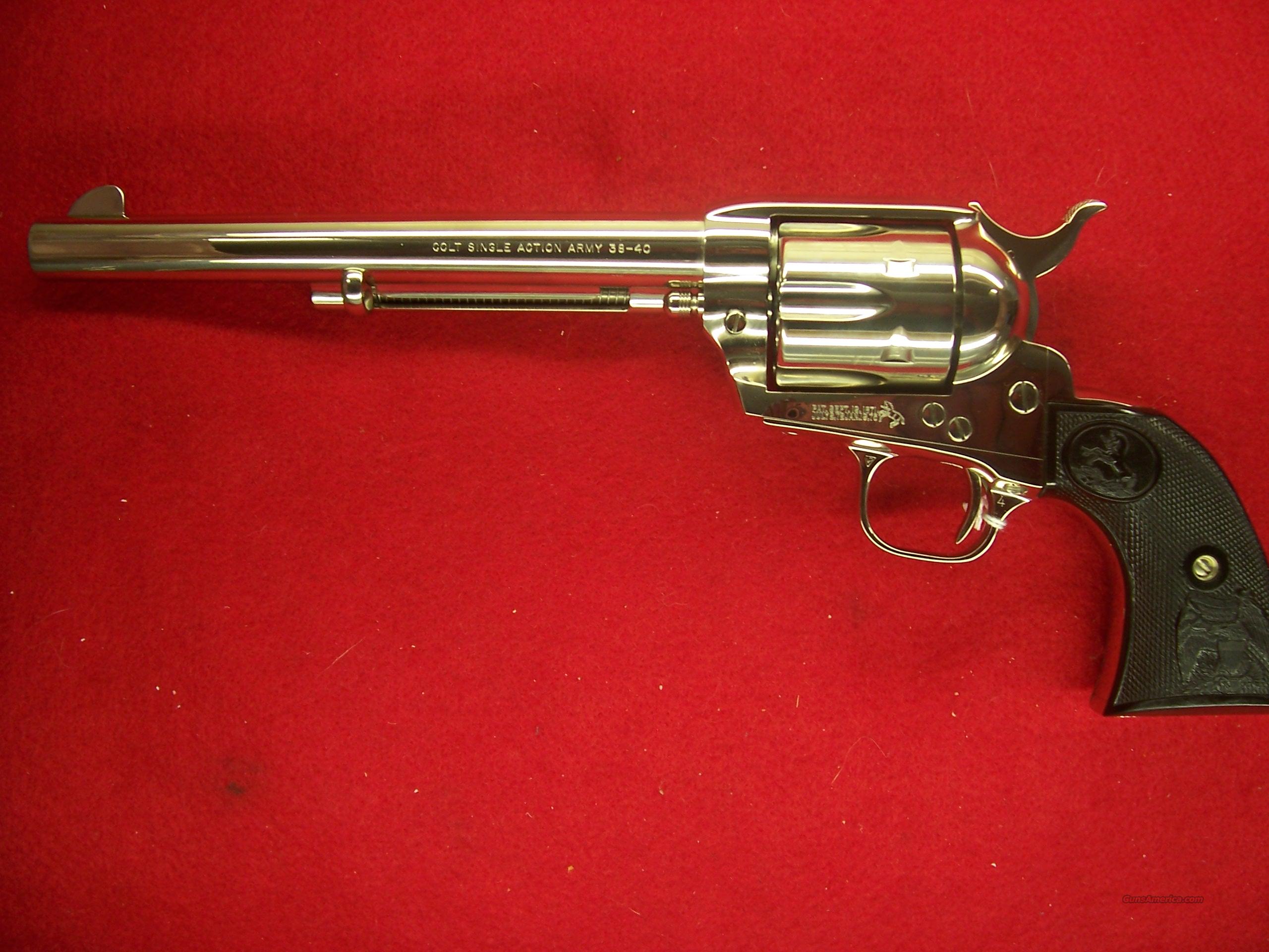 COLT SINGLE-ACTION REVOLVER NICKEL ... for sale at Gunsamerica.com ...