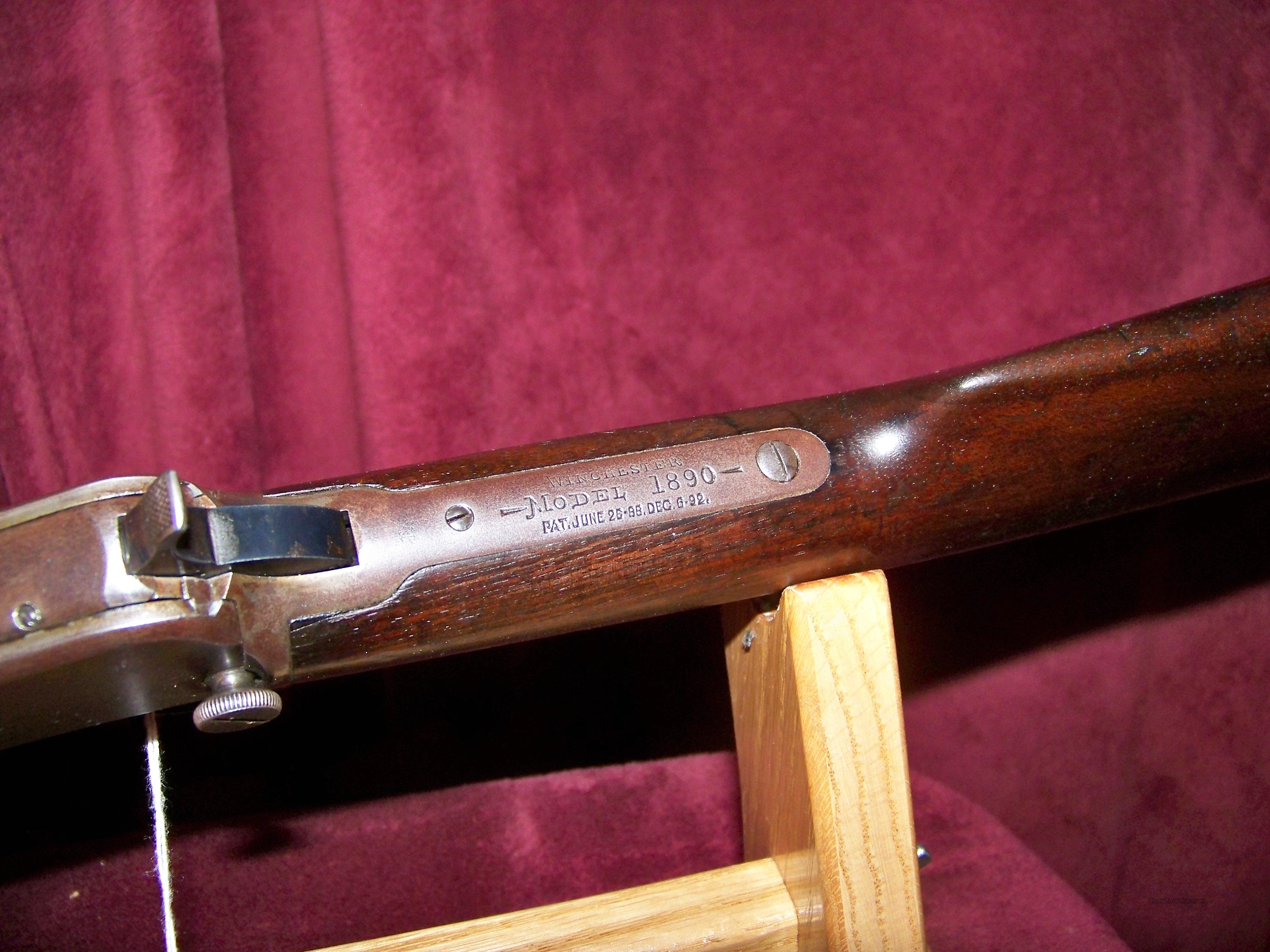 winchester model 1890 22 long serial numbers