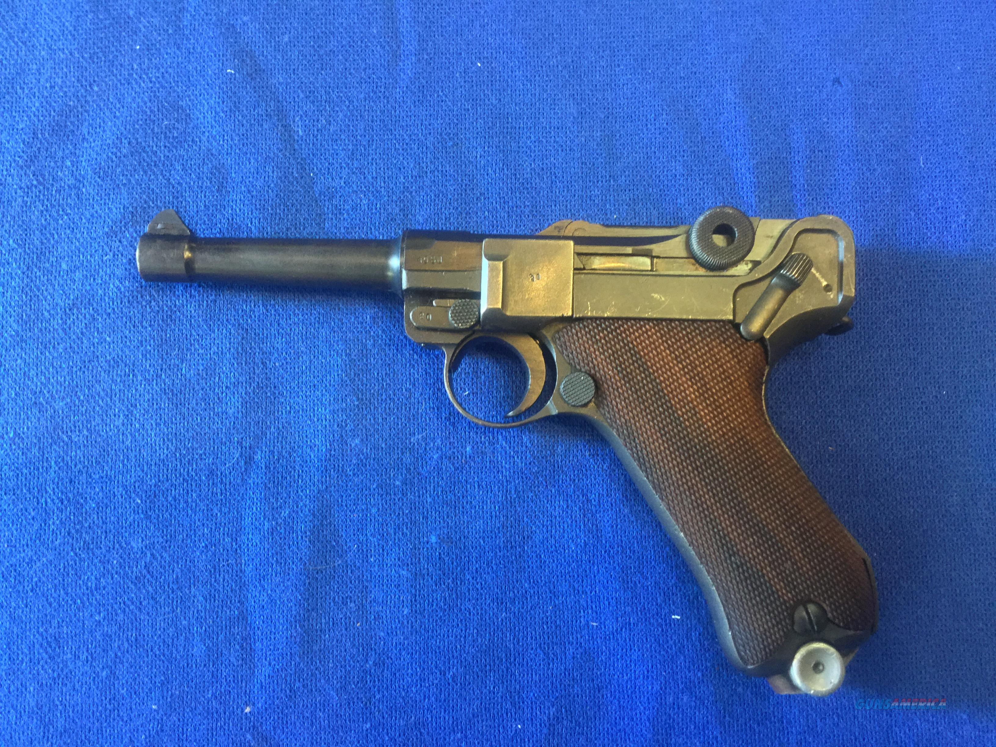 German Wwii Mauser P08 Luger For Sale 7165