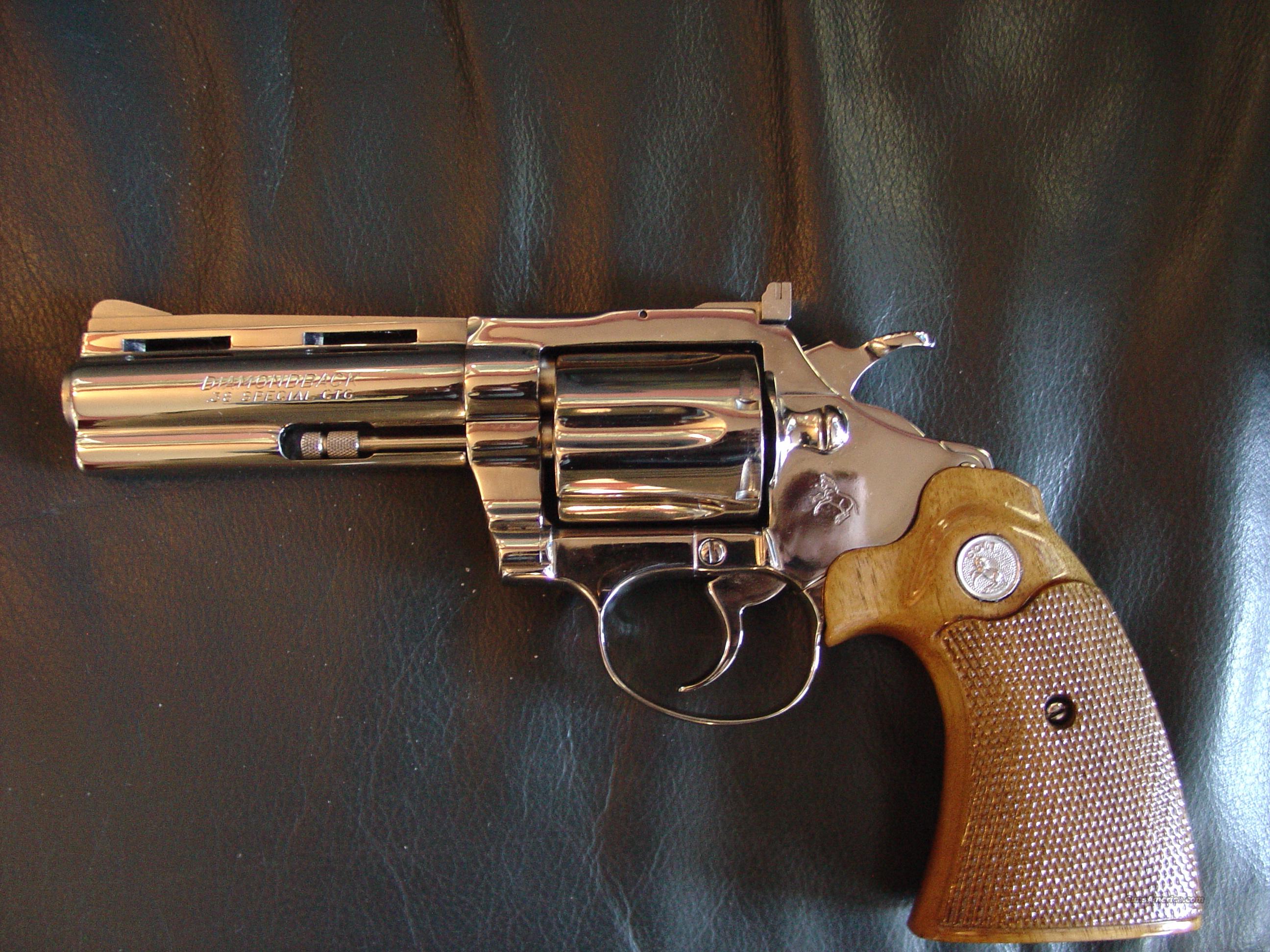 Colt Diamondback38 Specialfully Restored Refinished Like Newhigh Polished Nickel4 Barrelwood Grips 1979 S Prefix Super Nice