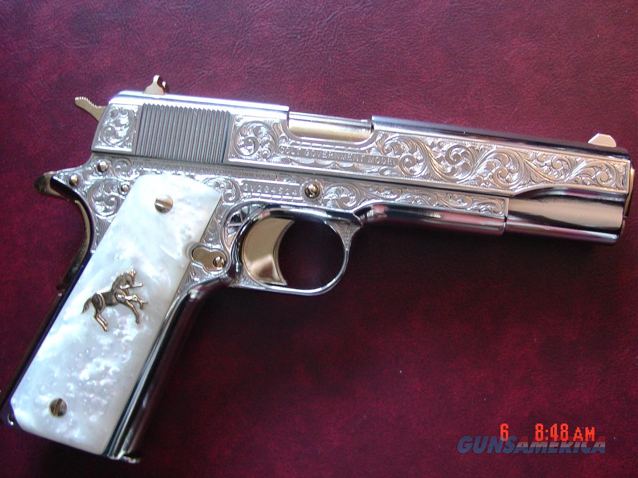 Colt Government 45,master engraved by S.Leis & ... for sale