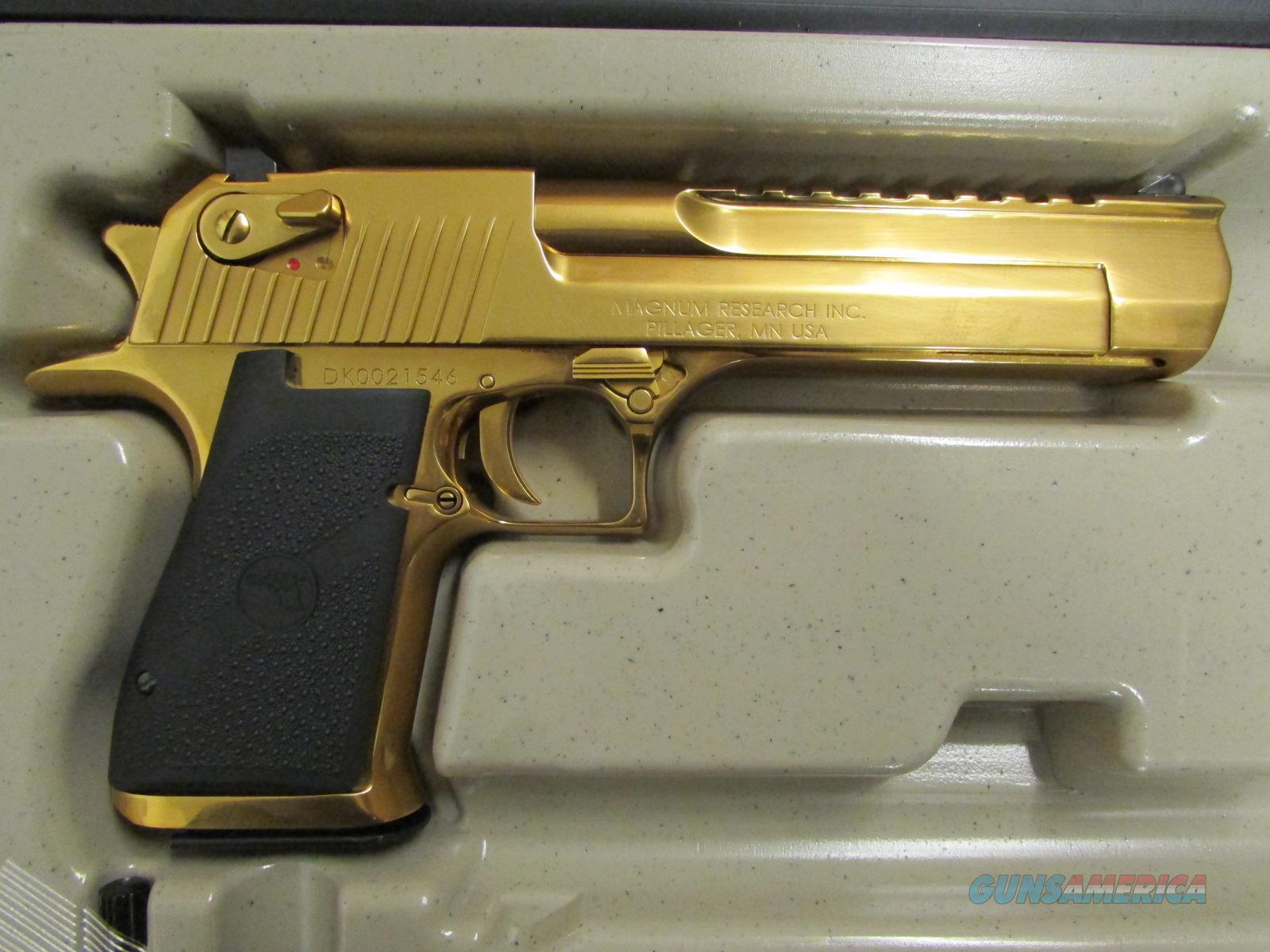 Titanium Gold Magnum Research Desert Eagle Mark Xix 50 Ae