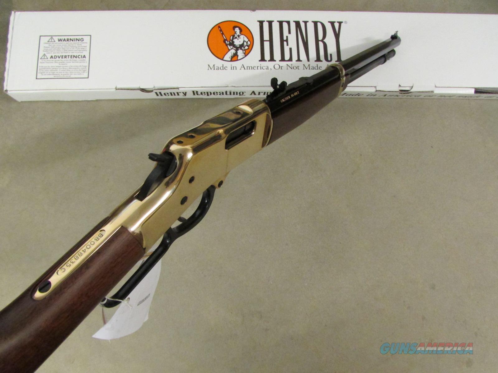 Henry Lever Action Big Boy Brass 45 Colt H006c For Sale