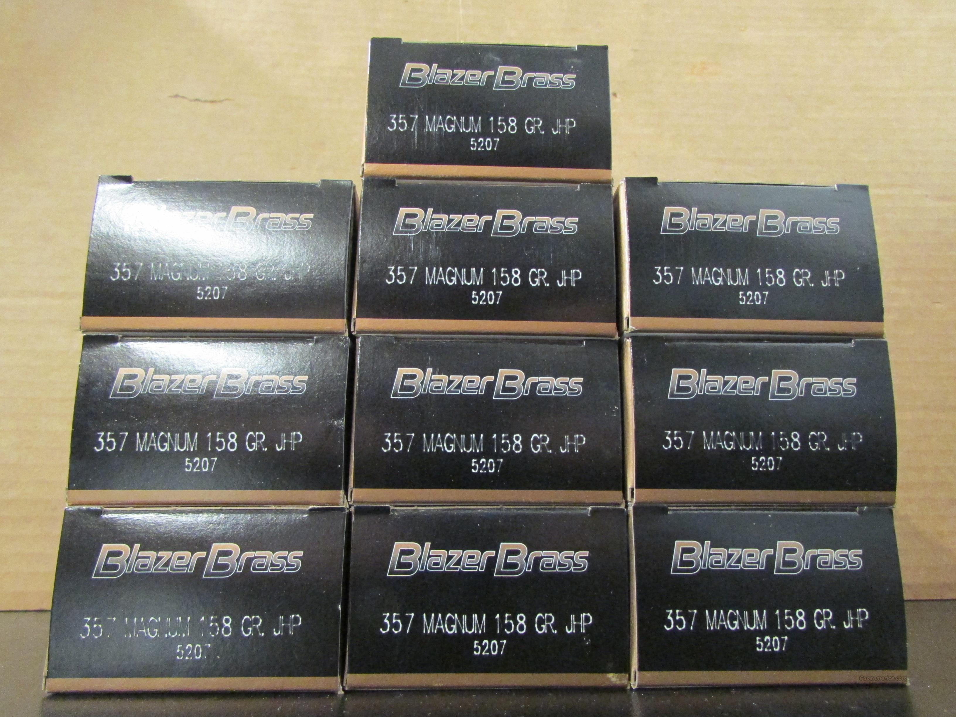 500 Rounds Cci Blazer Brass 357 Ma For Sale At