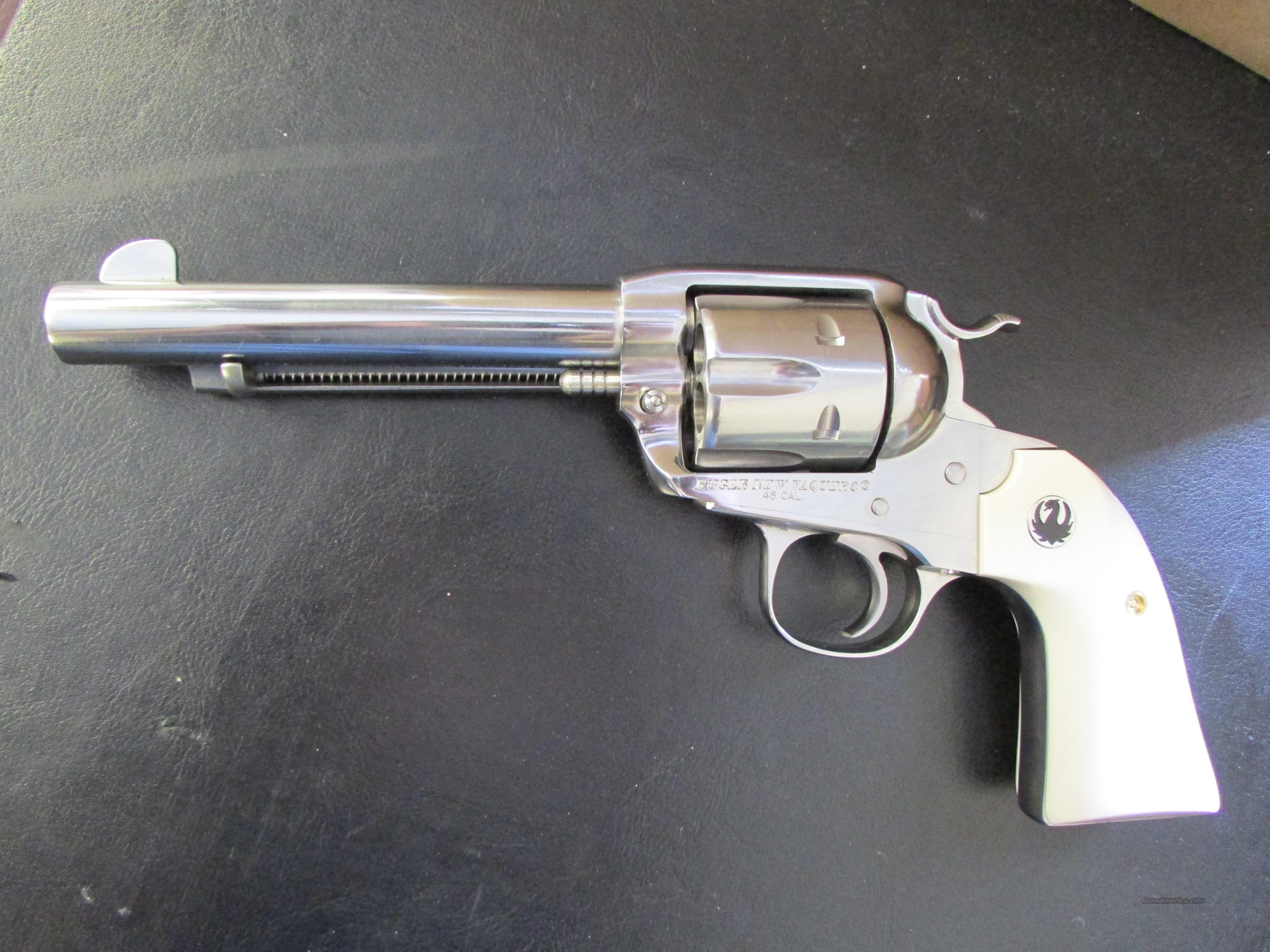 Ruger Vaquero Bisley Stainless & Ivory 1873 .45... for sale