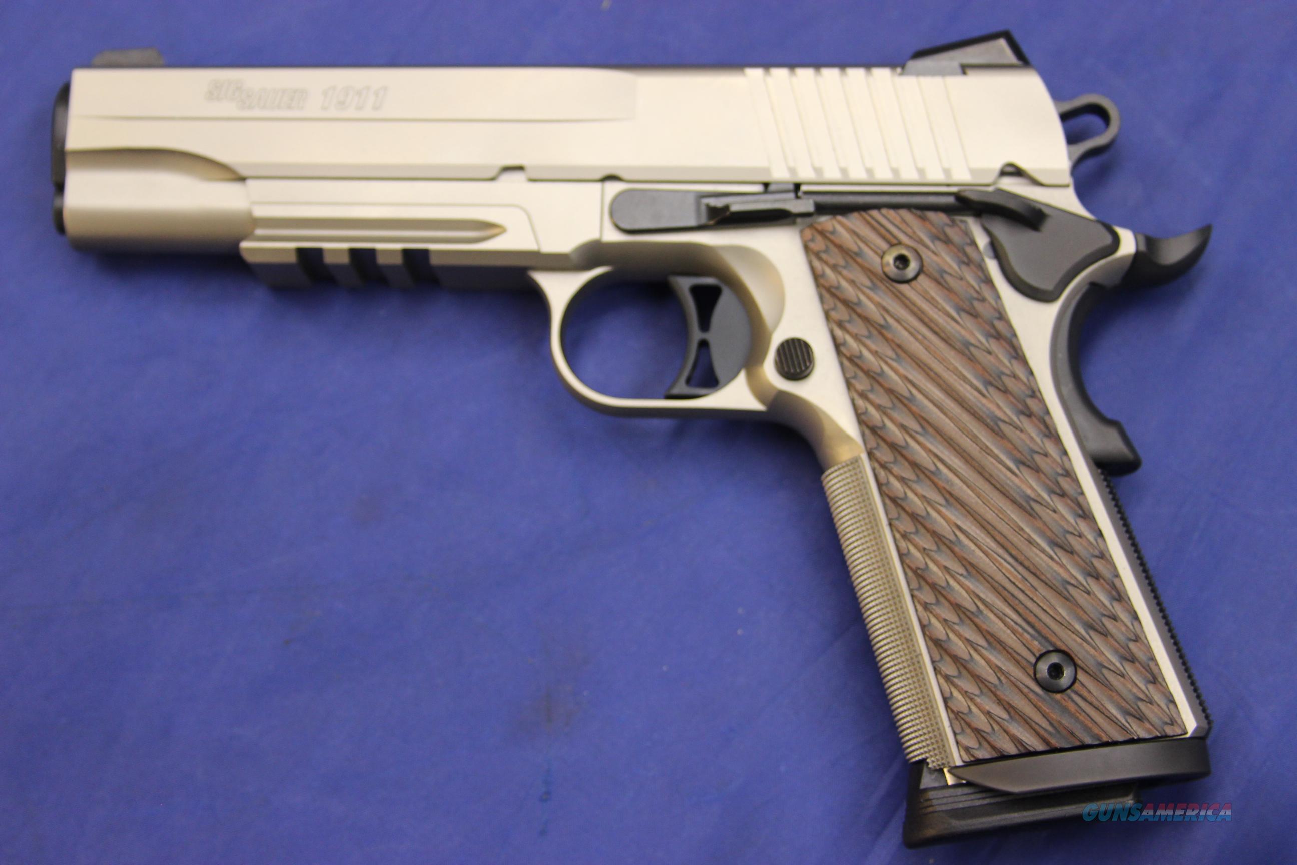 SIG SAUER 1911 NICKEL RAIL GUN .45 ACP - NEW! for sale