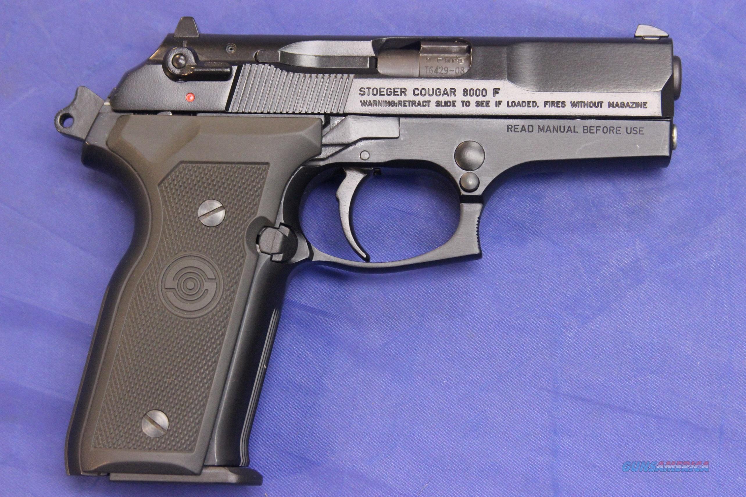 STOEGER 8000 F COUGAR 9mm PISTOL for sale at Gunsamerica.com: 908287746