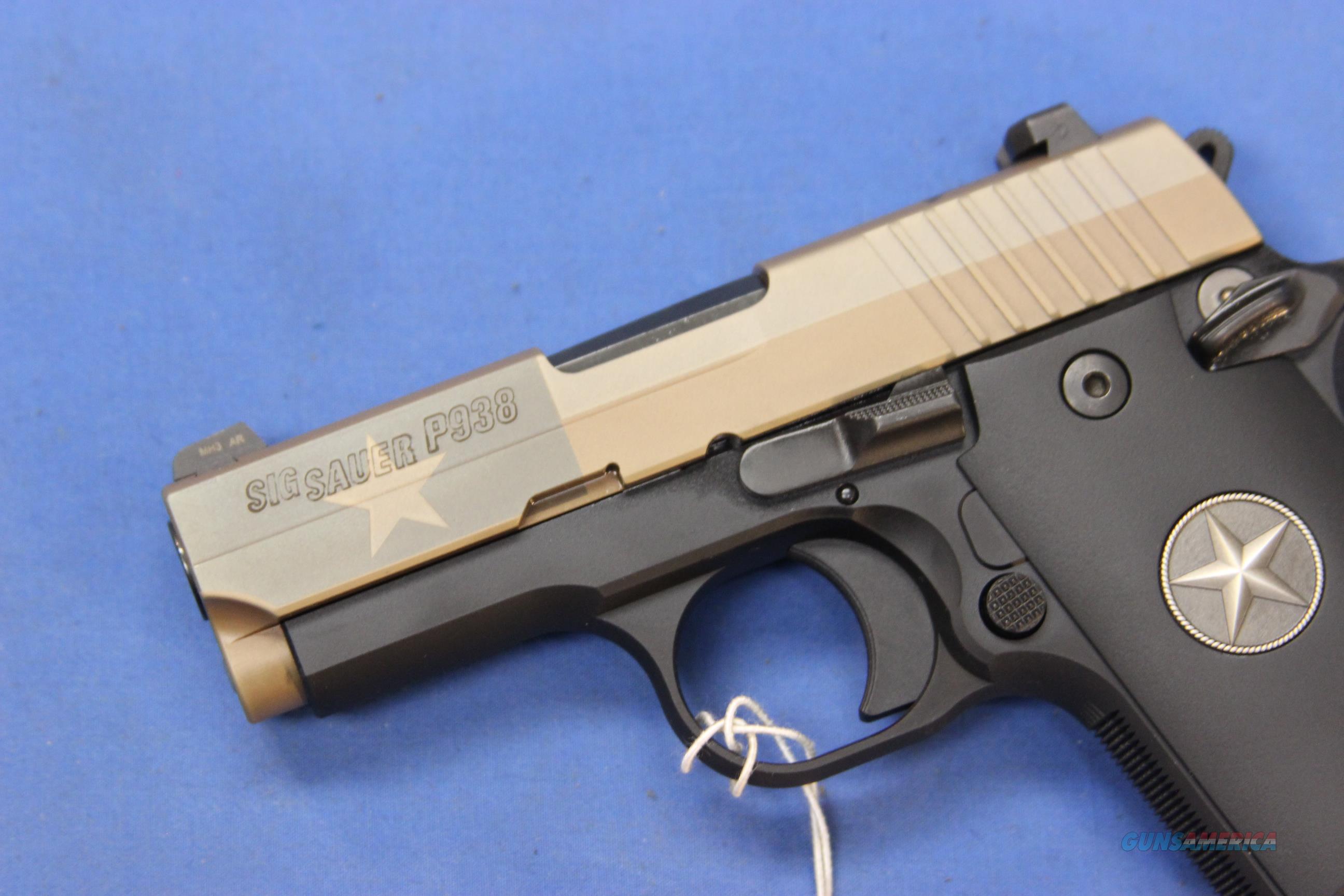 Sig Sauer P938 Texas Flag Fde 9mm For Sale At