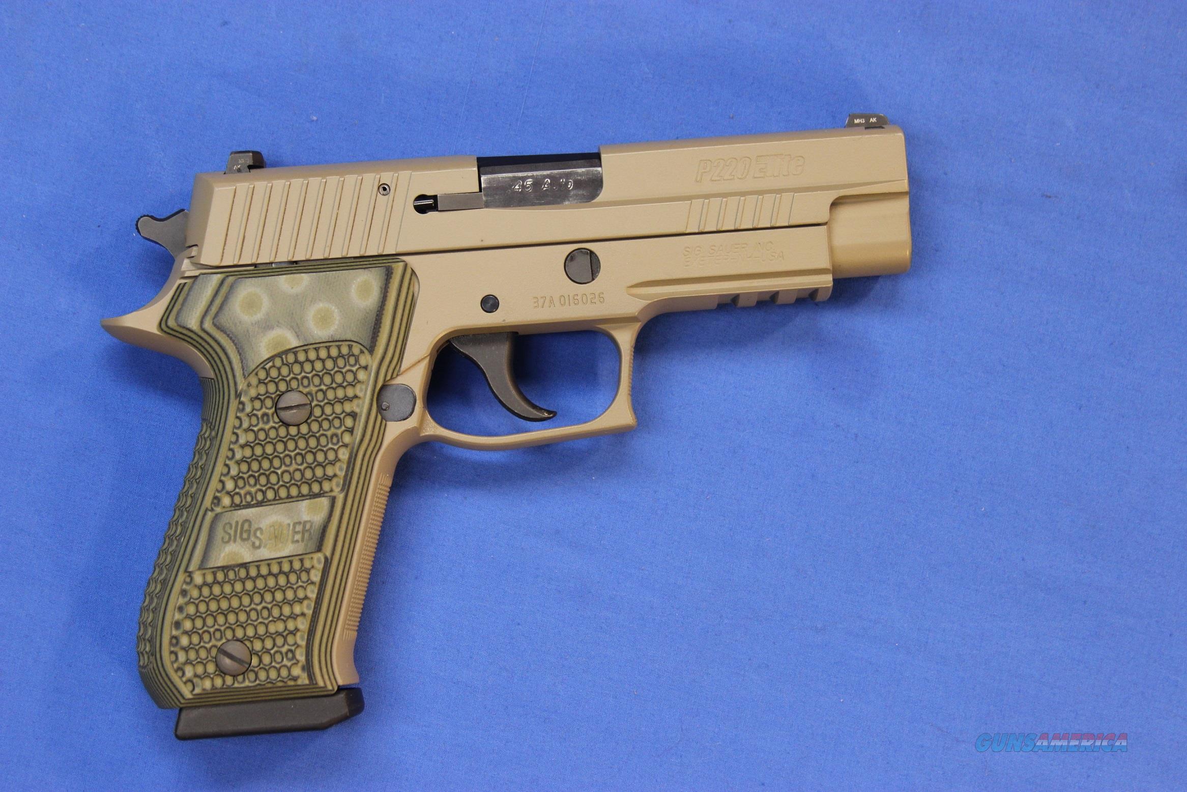 Sig Sauer P220 Elite Scorpion 45 Acp W Box For Sale