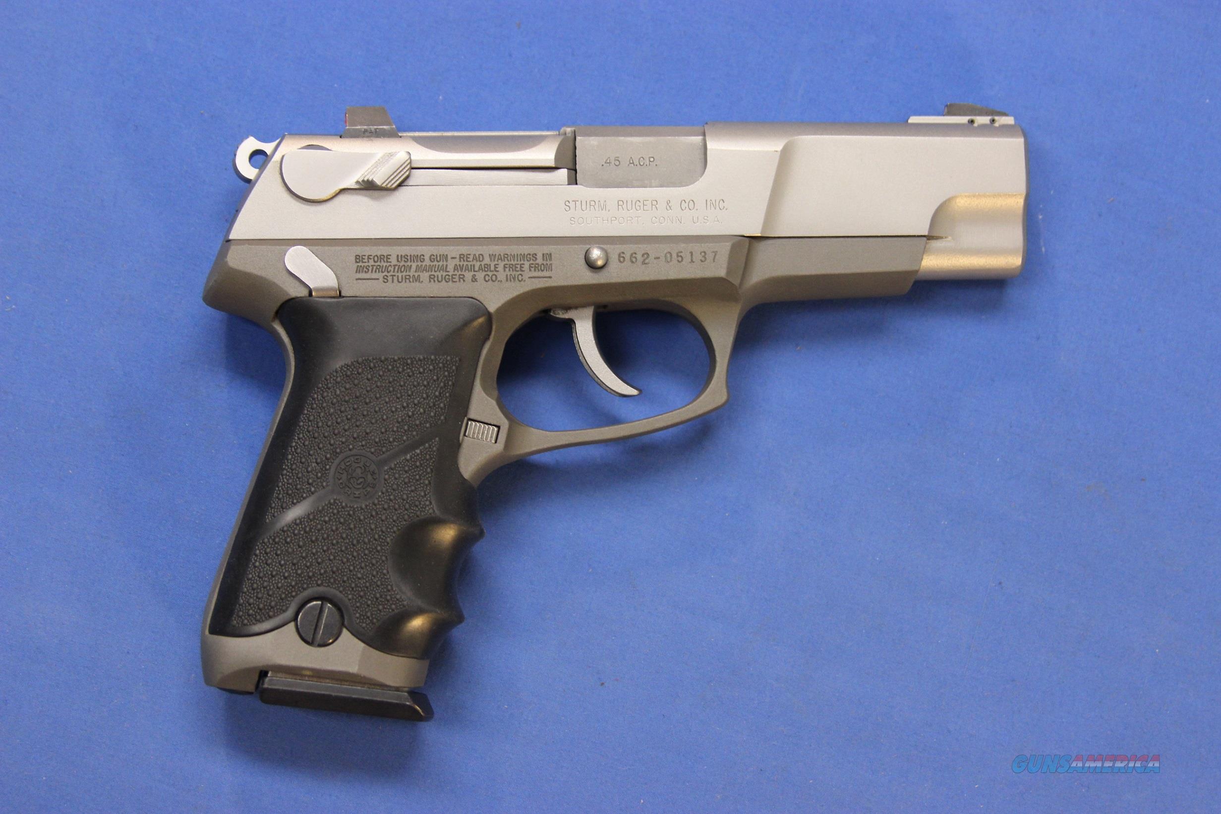 Ruger P90 Dc Pistol 45 Acp W Box And For Sale At